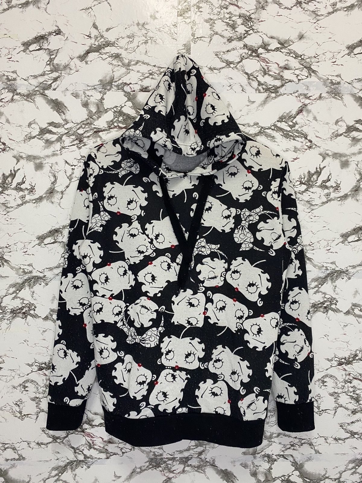 All Sport × Vintage Betty Boop X Denifits Full Print Hoodie Sweatshirt Size US M / EU 48-50 / 2 - 2 Thumbnail