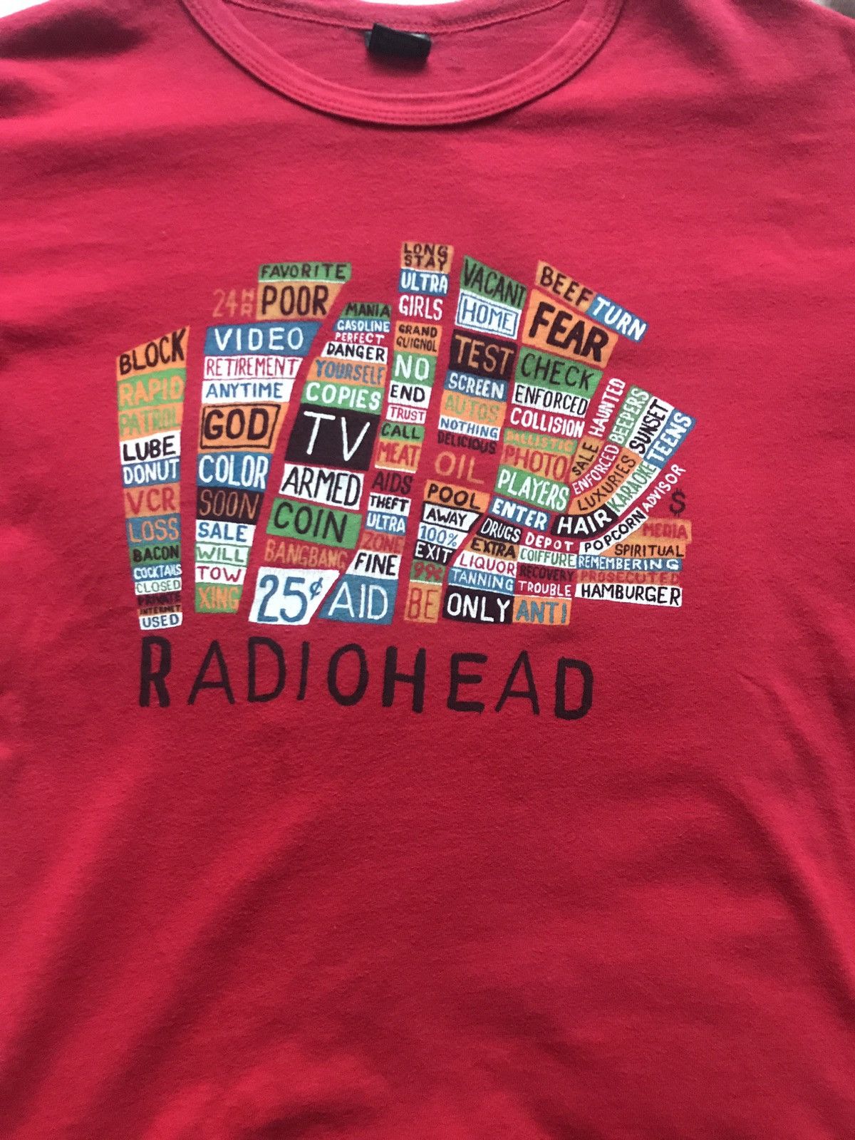 Radiohead WASTE t shirt, Hail To The Thief, Medium | eBay
