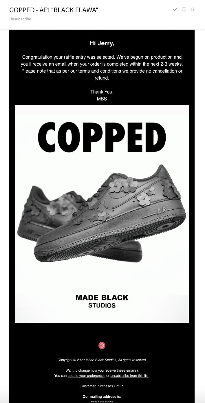 Nike Air Force 1 BLACK FLAWA Custom Size US 9 / EU 42 - 6 Thumbnail