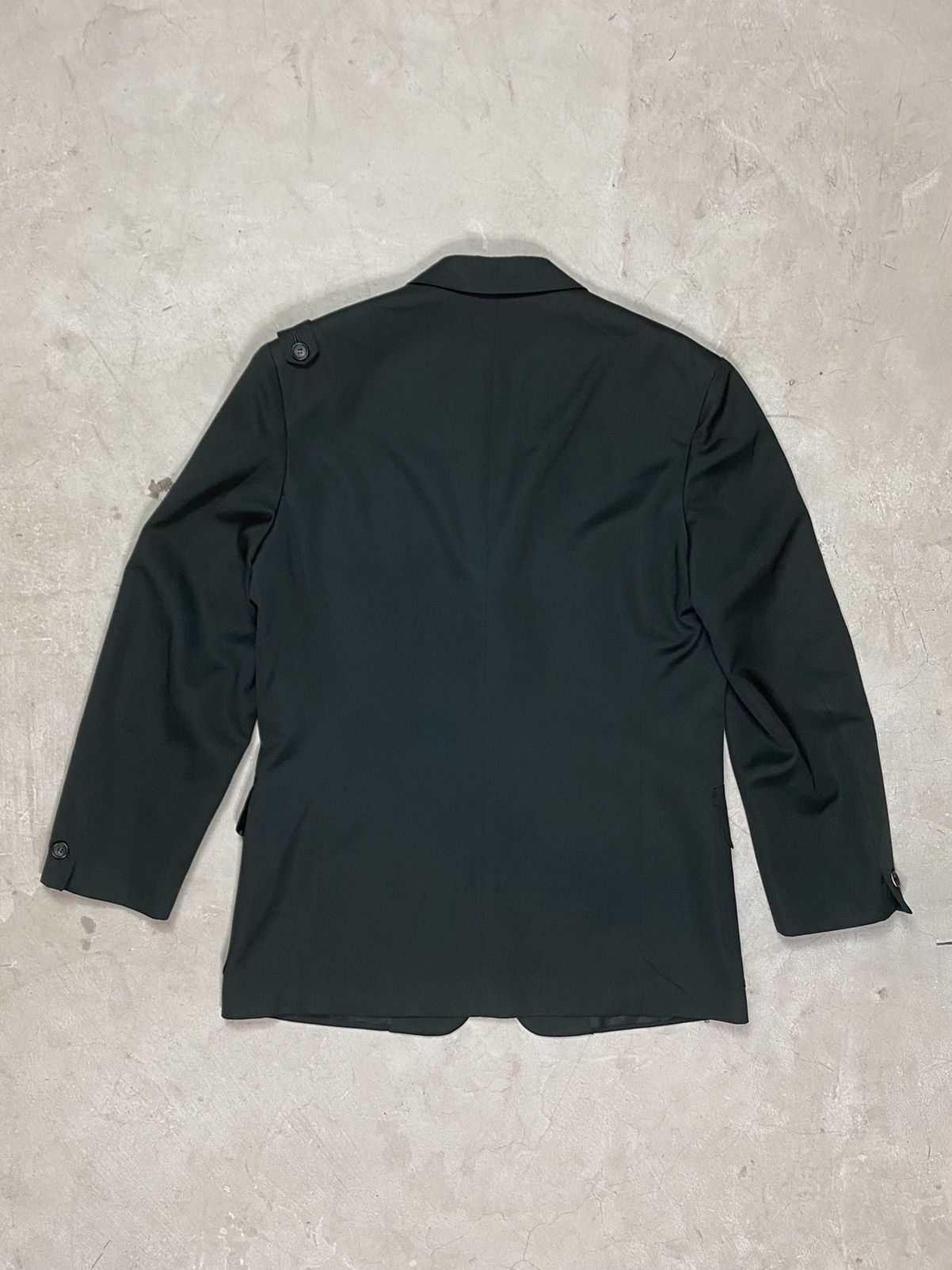 Yohji Yamamoto 80’s YYPH Insanely Rare Green Wool Gab Military Blazer Size US M / EU 48-50 / 2 - 2 Thumbnail