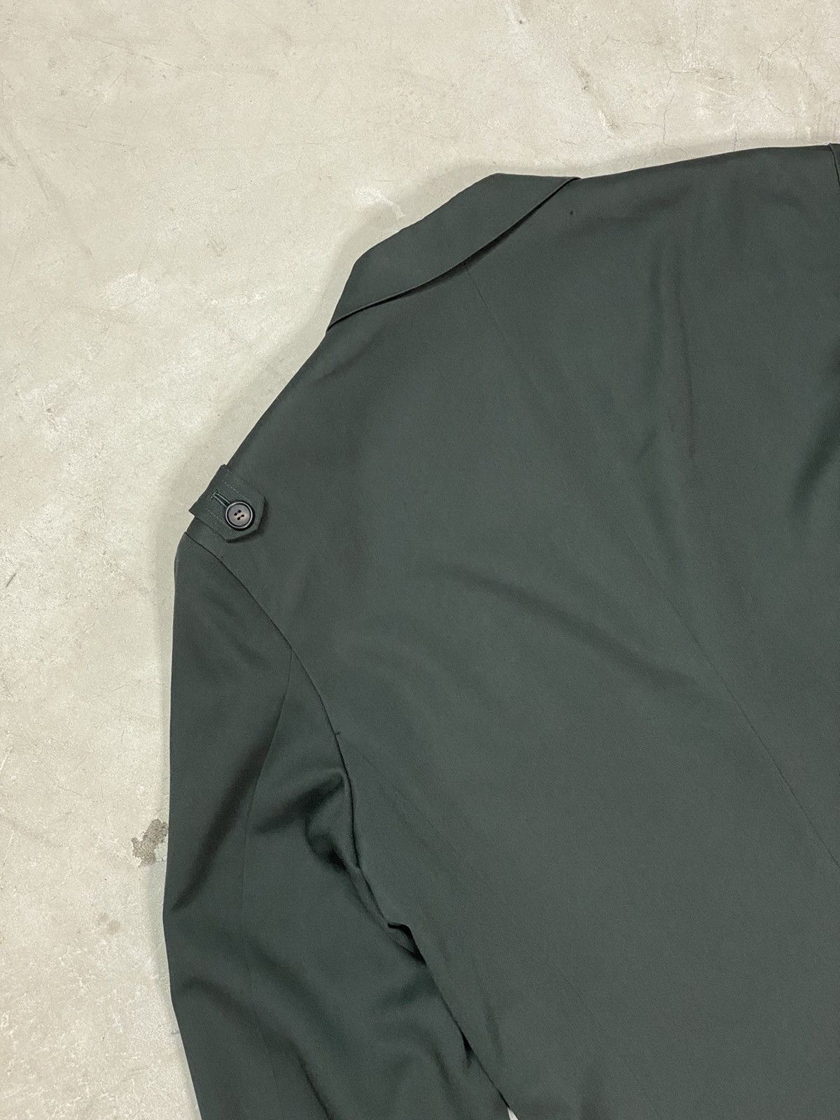 Yohji Yamamoto 80’s YYPH Insanely Rare Green Wool Gab Military Blazer Size US M / EU 48-50 / 2 - 8 Thumbnail