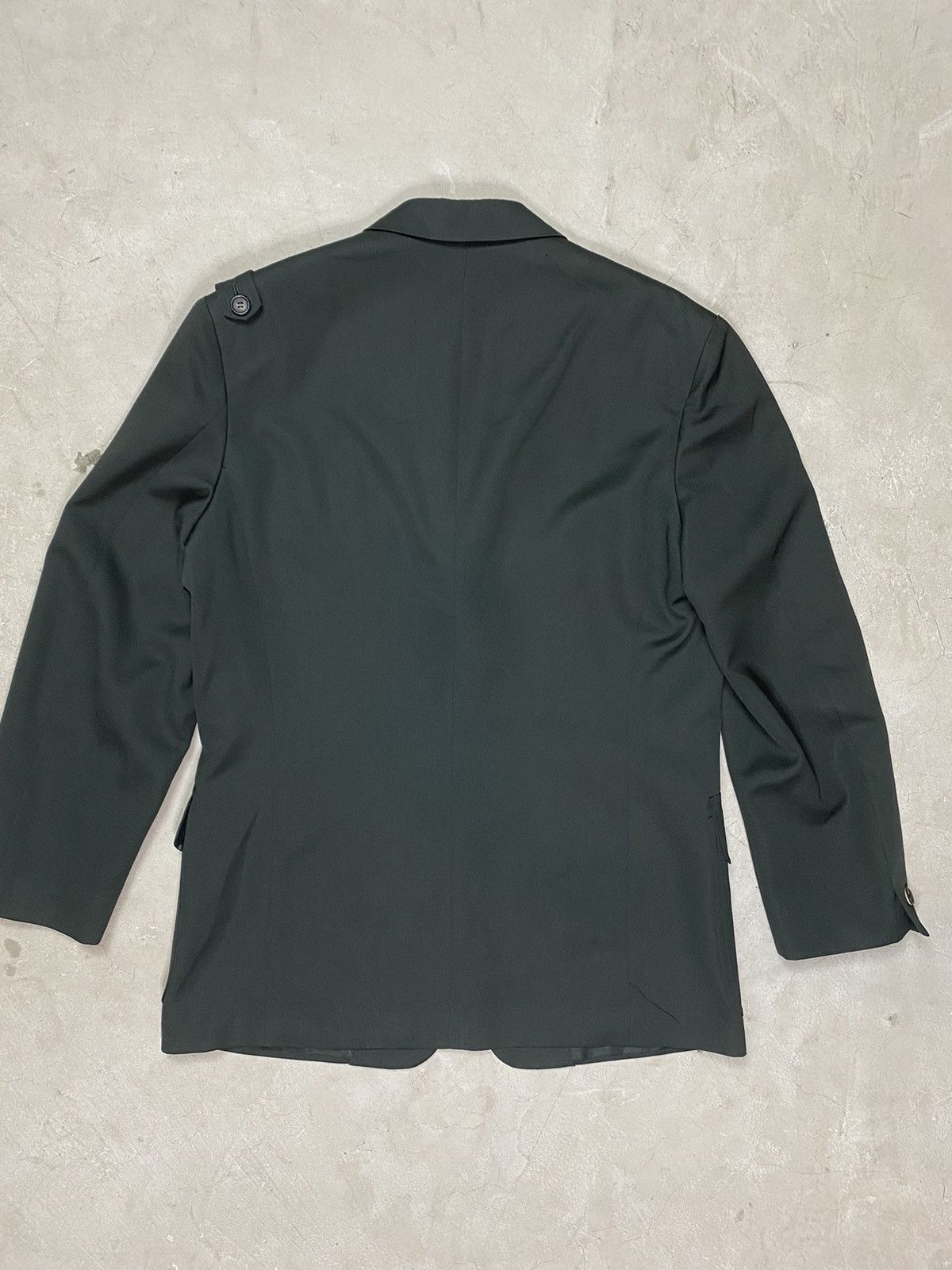 Yohji Yamamoto 80’s YYPH Insanely Rare Green Wool Gab Military Blazer Size US M / EU 48-50 / 2 - 6 Thumbnail