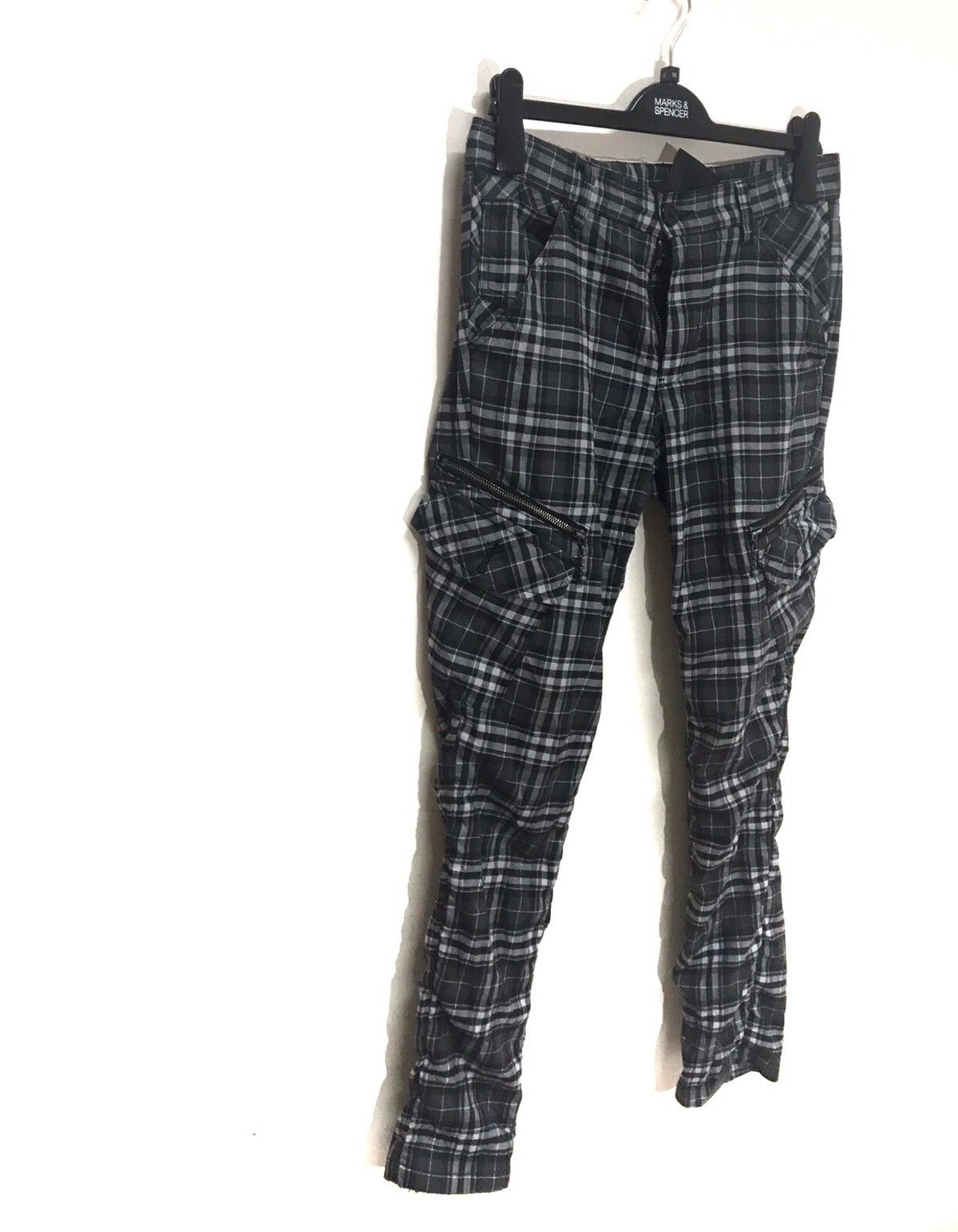 Japanese Brand × Junya Watanabe JAPAN BRAND DOUBLE WAIST CASUAL PUNK STYLE PANTS PLAID Size US 34 / EU 50 - 3 Thumbnail