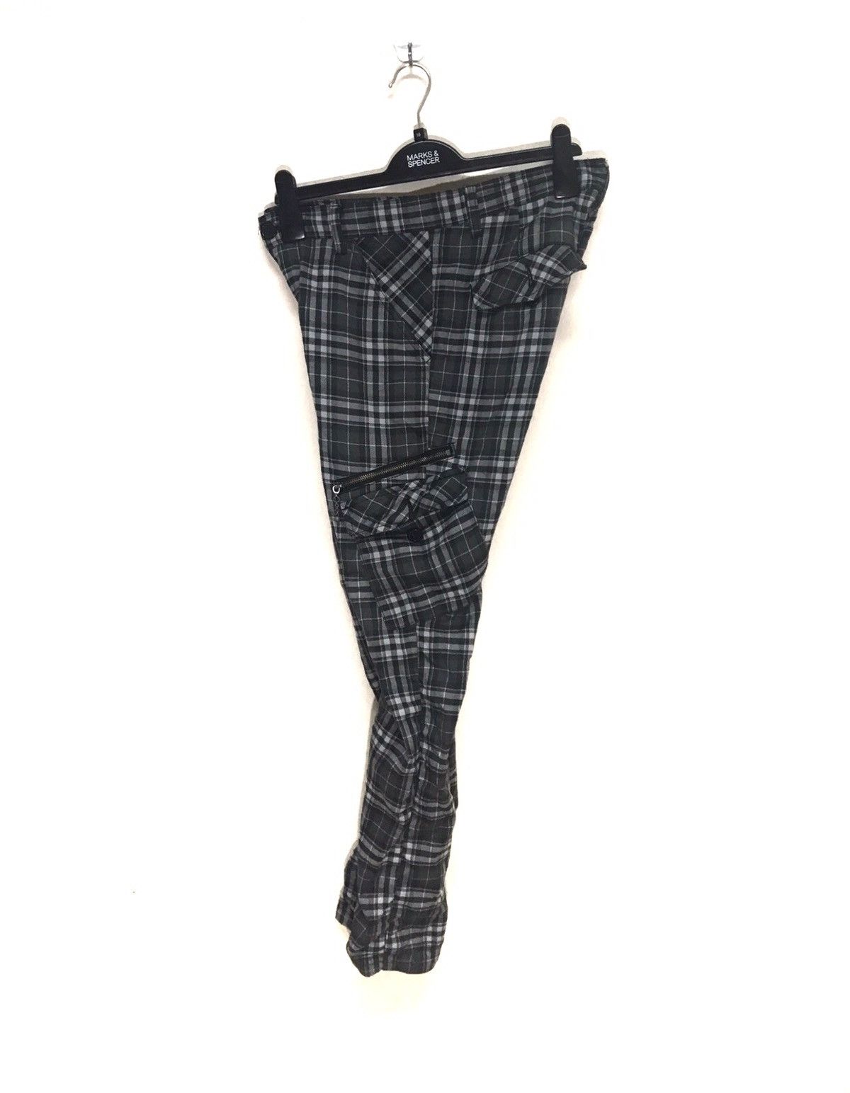 Japanese Brand × Junya Watanabe JAPAN BRAND DOUBLE WAIST CASUAL PUNK STYLE PANTS PLAID Size US 34 / EU 50 - 5 Thumbnail