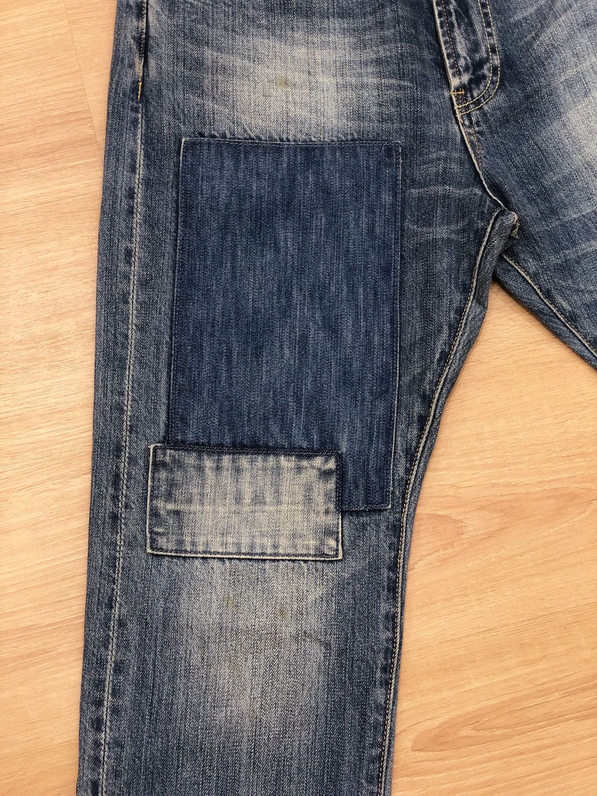 Who Decides War Japanese global work patchwork denim distressed jeans Size US 30 / EU 46 - 3 Thumbnail