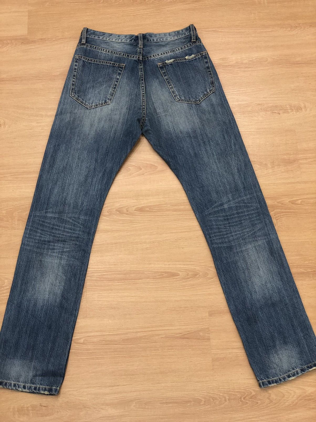 Who Decides War Japanese global work patchwork denim distressed jeans Size US 30 / EU 46 - 5 Thumbnail