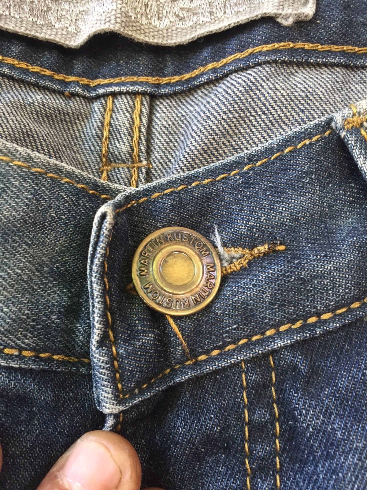 Designer × Japanese Brand Martin Kustom By Sk Homme Jeans Size US 29 - 8 Thumbnail