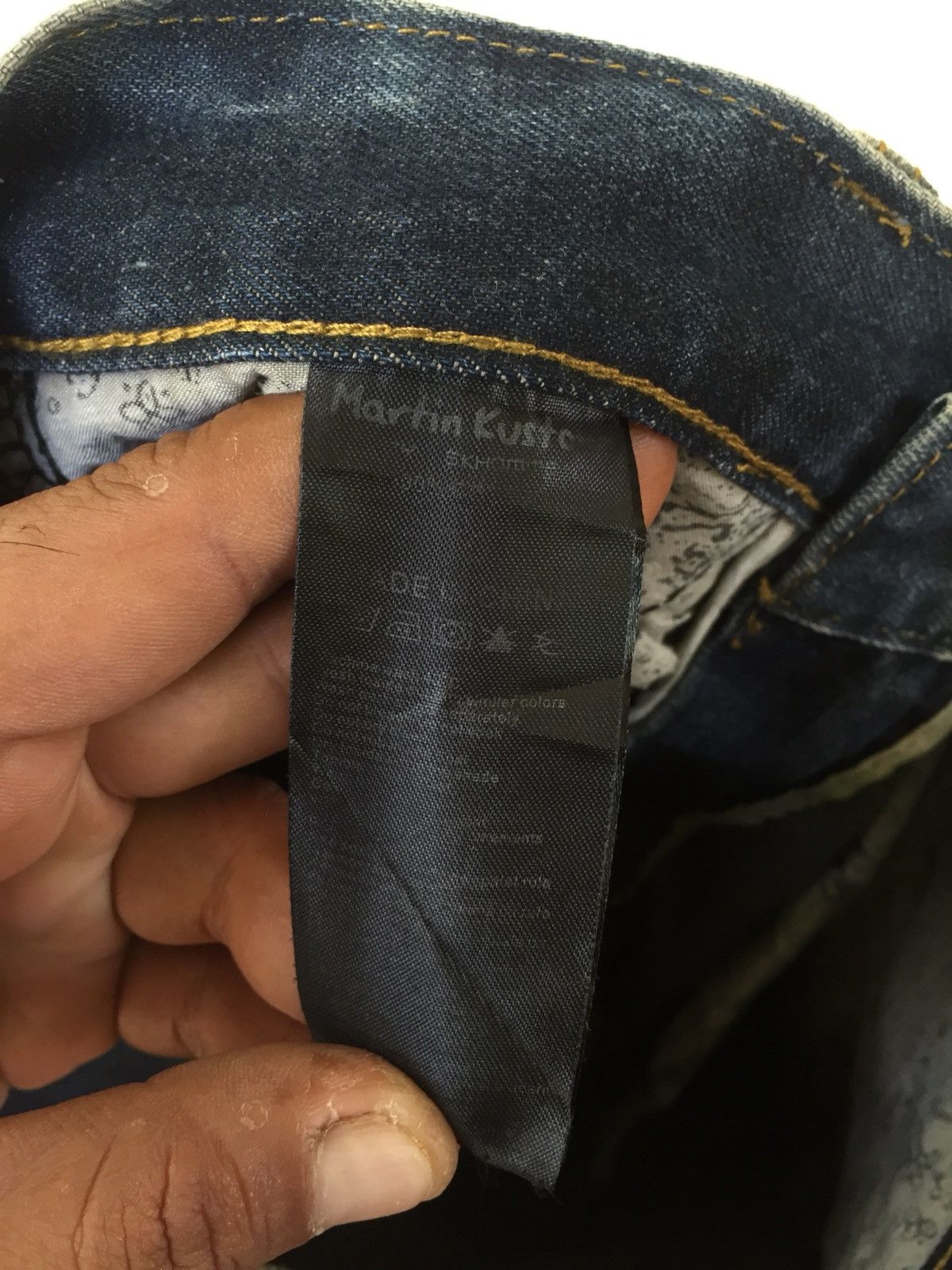 Designer × Japanese Brand Martin Kustom By Sk Homme Jeans Size US 29 - 17 Thumbnail