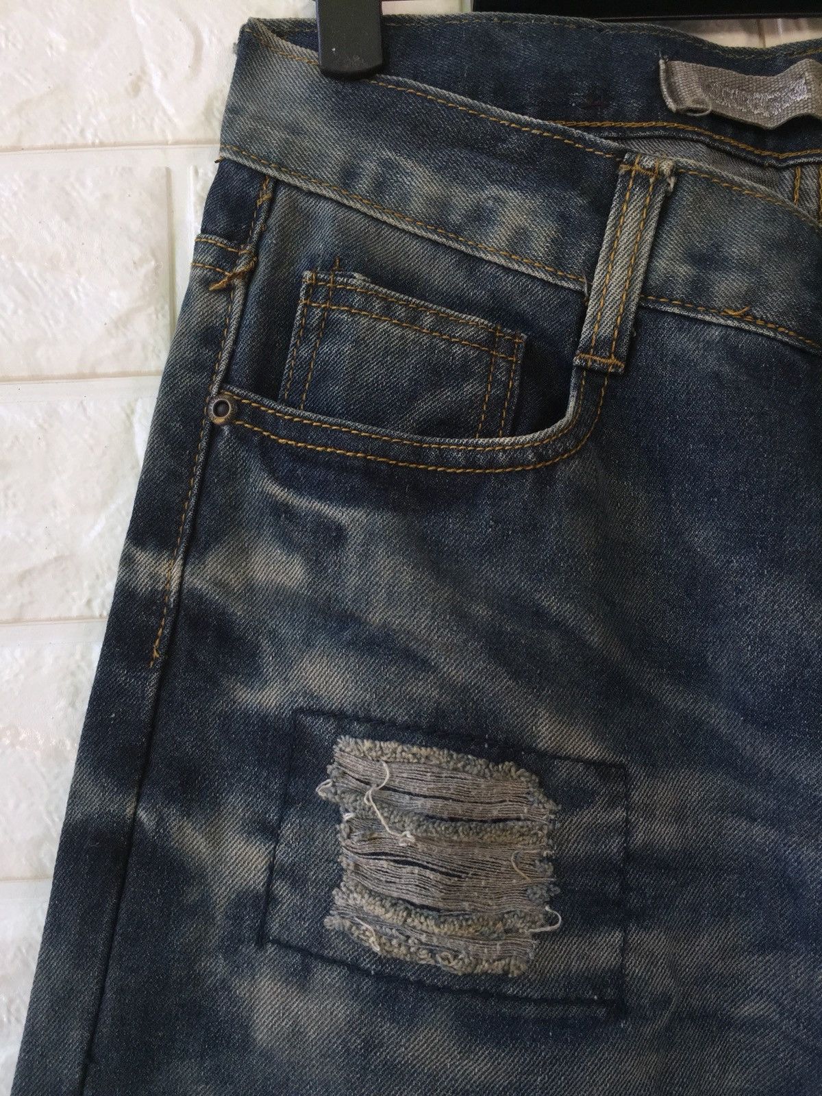 Designer × Japanese Brand Martin Kustom By Sk Homme Jeans Size US 29 - 6 Thumbnail