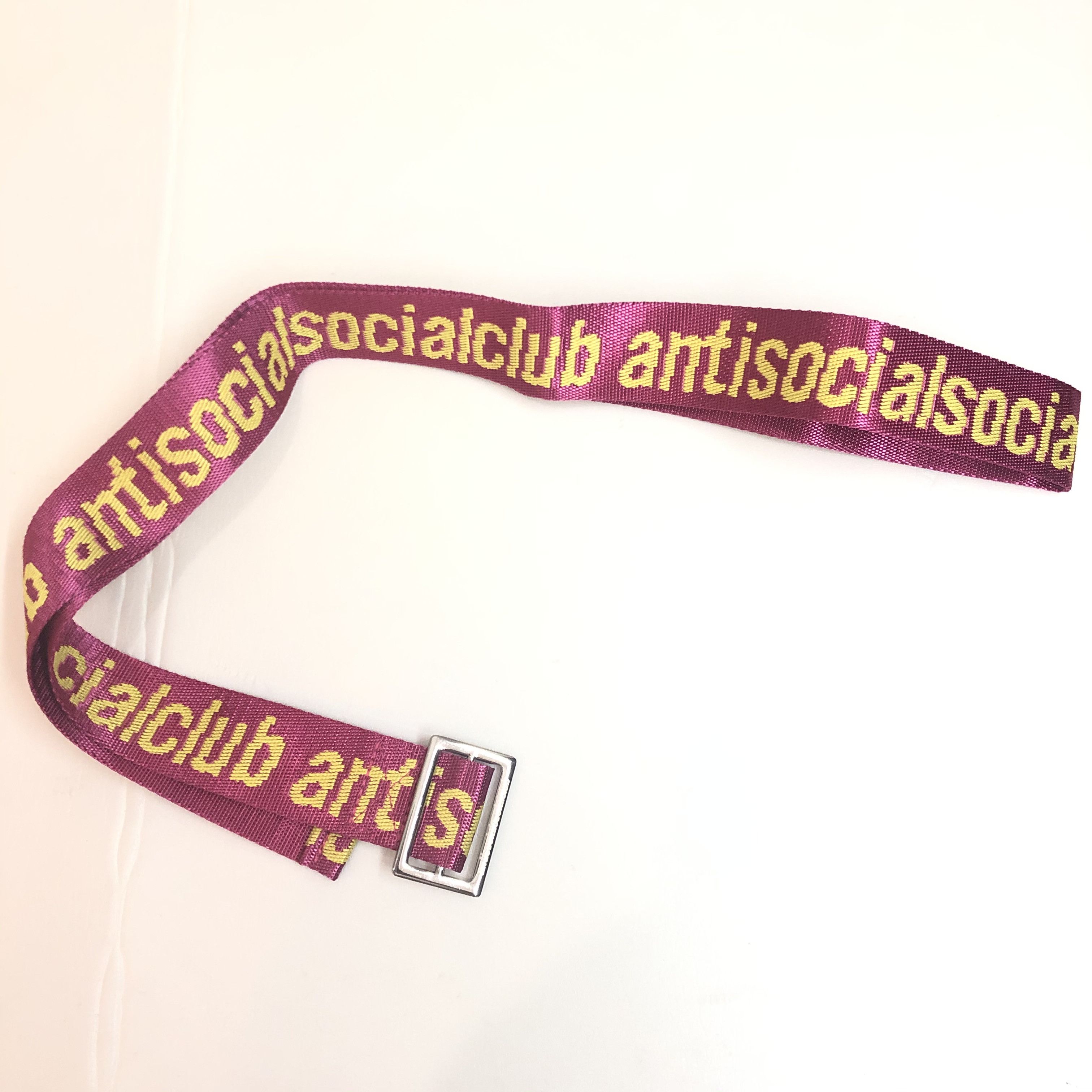 Anti Social Social Club DS ASSC See Right Thru Me Pink Belt Supreme Bape Kith CPFM Size ONE SIZE - 4 Thumbnail