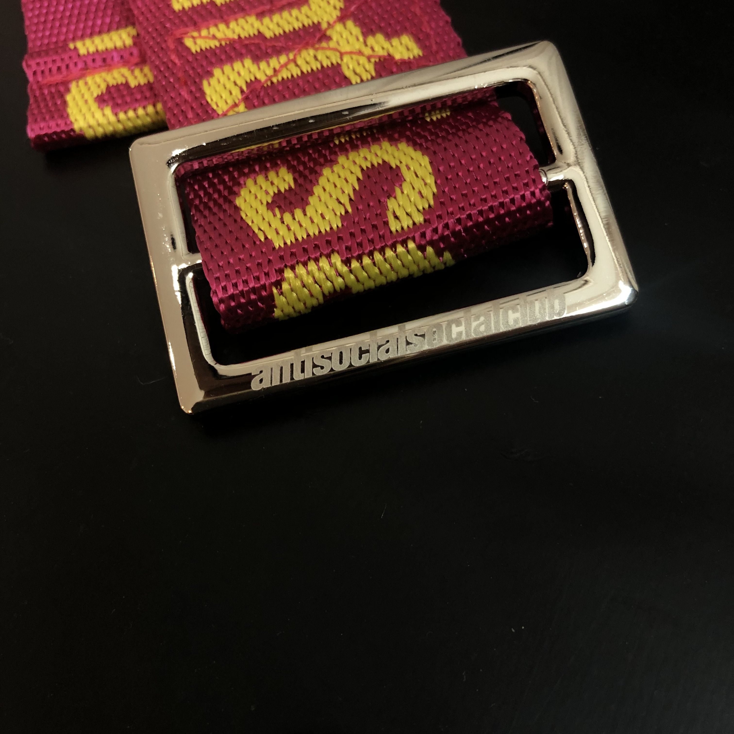 Anti Social Social Club DS ASSC See Right Thru Me Pink Belt Supreme Bape Kith CPFM Size ONE SIZE - 7 Thumbnail