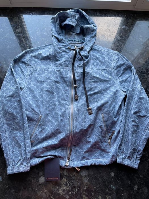 Louis Vuitton Blurred monogram windbreaker jacket