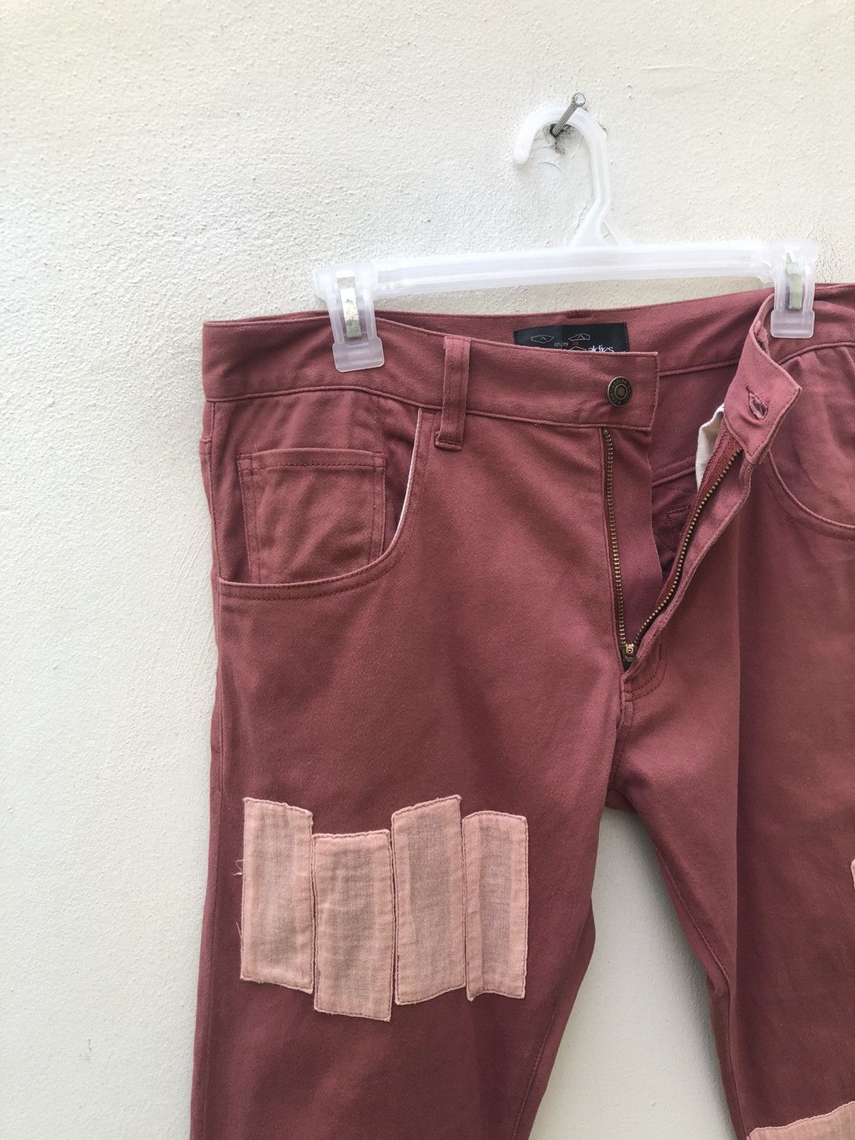 Aldies Aldies Japan Rips Distressed Patchwork Pant Size US 31 - 4 Thumbnail