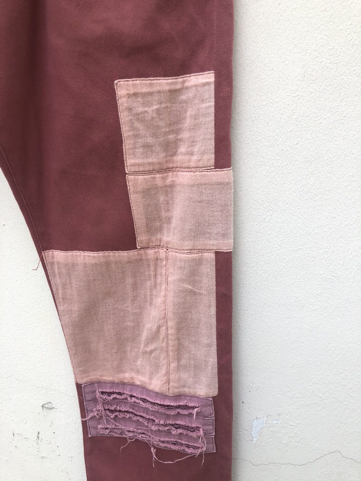 Aldies Aldies Japan Rips Distressed Patchwork Pant Size US 31 - 8 Thumbnail
