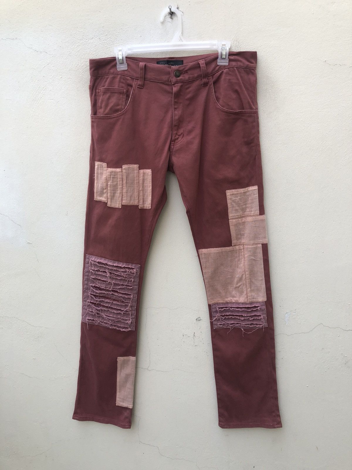 Aldies Aldies Japan Rips Distressed Patchwork Pant Size US 31 - 1 Thumbnail