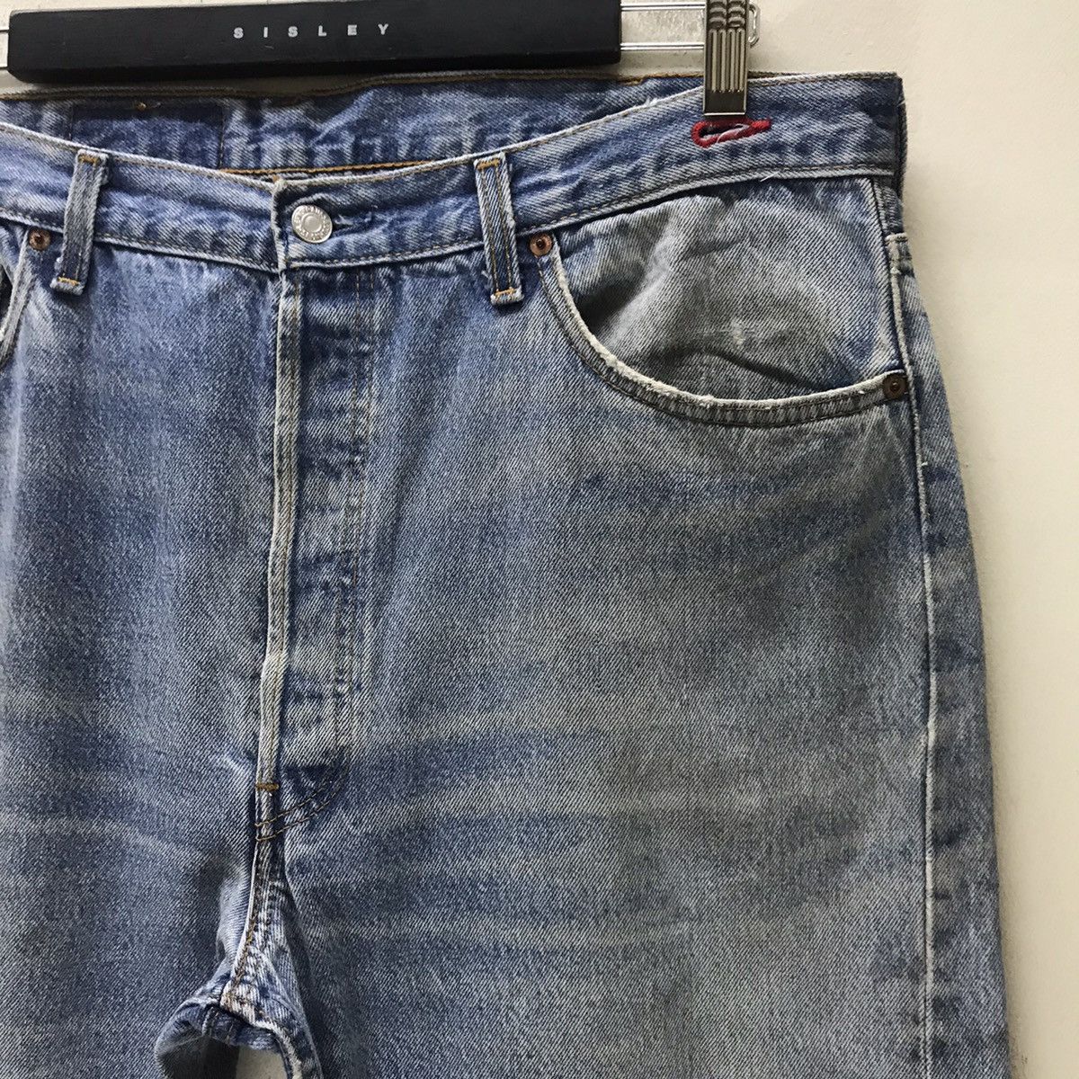 Levi's Vintage 80s Levis 501xx Distress Dirty Nice Faded USA Size US 38 / EU 54 - 5 Thumbnail