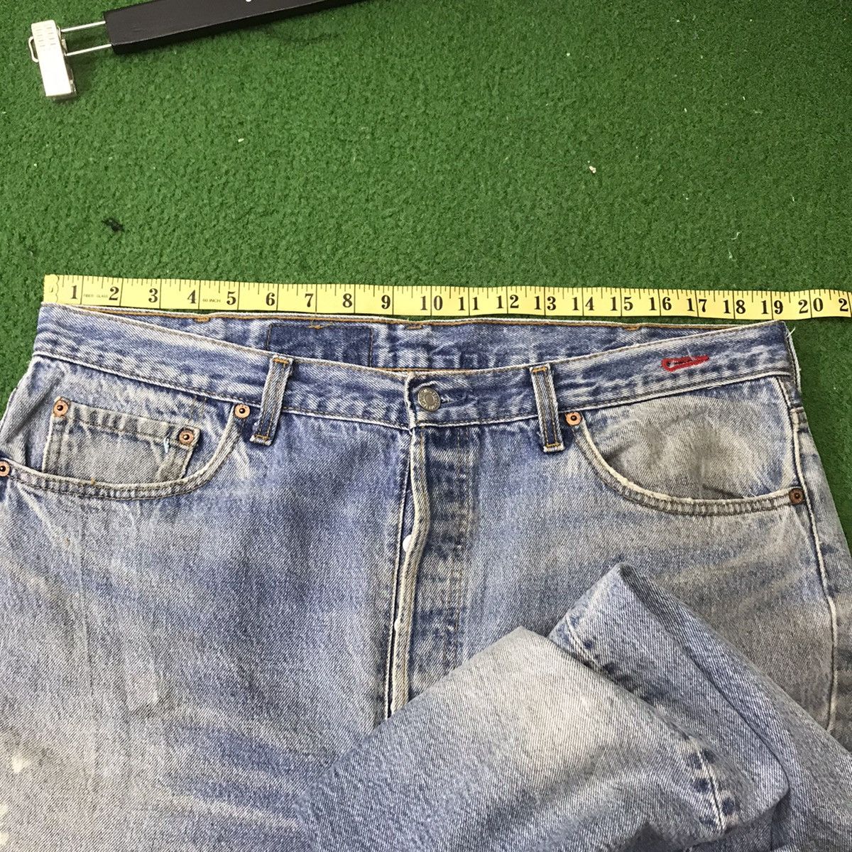Levi's Vintage 80s Levis 501xx Distress Dirty Nice Faded USA Size US 38 / EU 54 - 22 Thumbnail