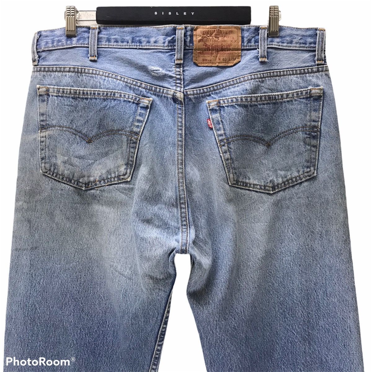 Levi's Vintage 80s Levis 501xx Distress Dirty Nice Faded USA Size US 38 / EU 54 - 11 Thumbnail