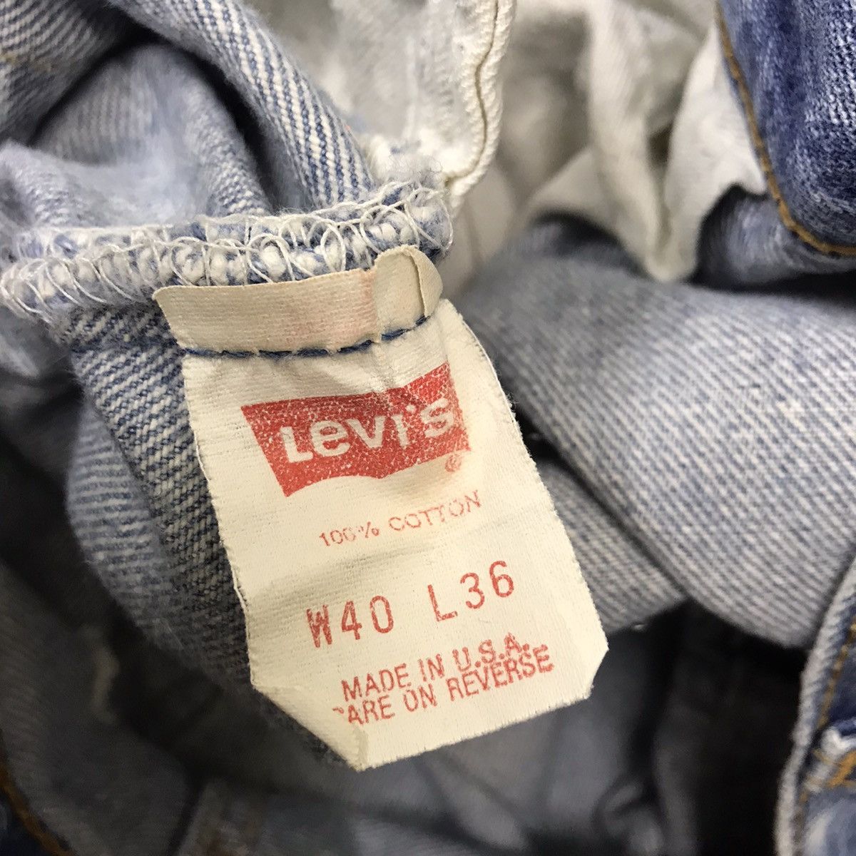 Levi's Vintage 80s Levis 501xx Distress Dirty Nice Faded USA Size US 38 / EU 54 - 20 Thumbnail