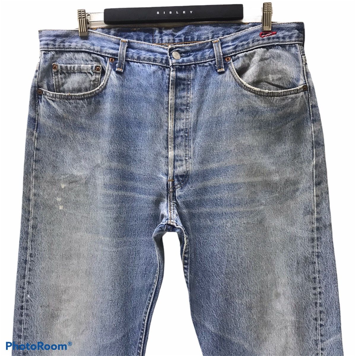 Levi's Vintage 80s Levis 501xx Distress Dirty Nice Faded USA Size US 38 / EU 54 - 3 Thumbnail