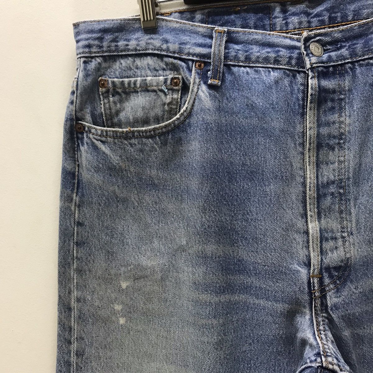 Levi's Vintage 80s Levis 501xx Distress Dirty Nice Faded USA Size US 38 / EU 54 - 4 Thumbnail