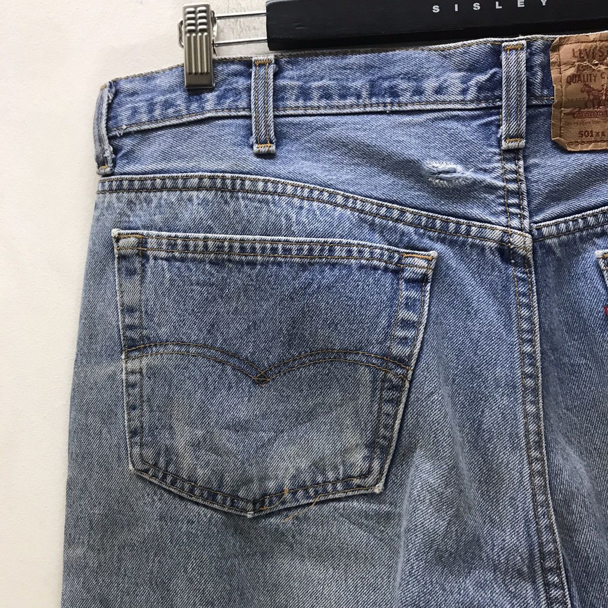 Levi's Vintage 80s Levis 501xx Distress Dirty Nice Faded USA Size US 38 / EU 54 - 12 Thumbnail