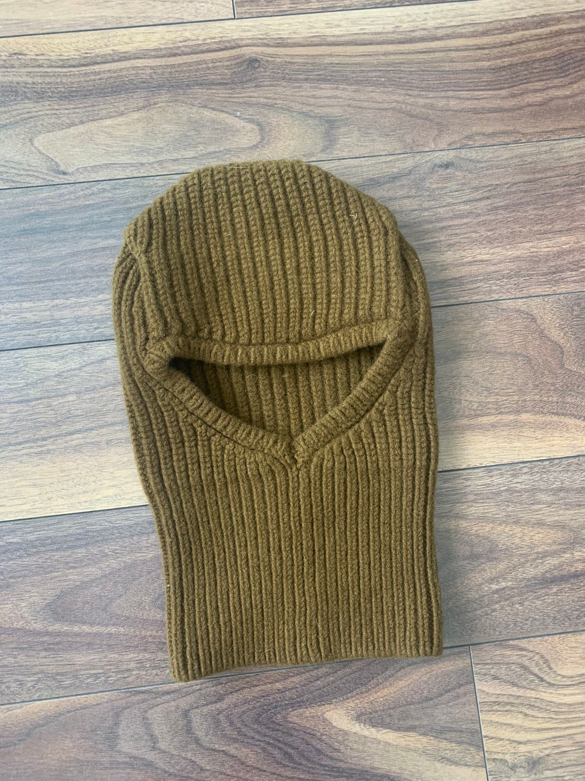 Pre-owned Rick Owens Fw15 Balaclava / Mask In Green