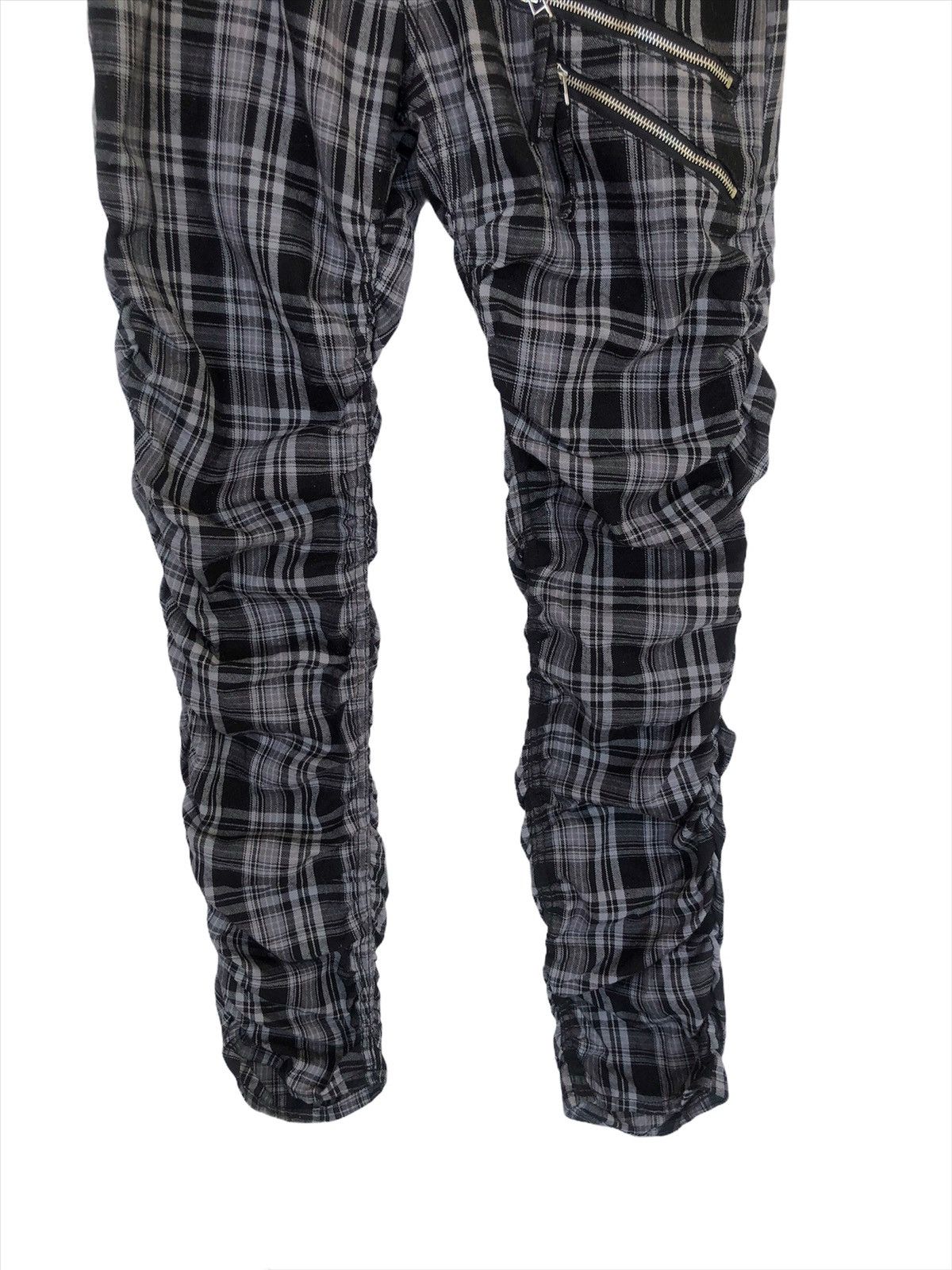 BERNINGS SHO DOPE🔥🇯🇵 Style Multi Zipper Bondage Pleats Leg Pants Size US 32 / EU 48 - 3 Thumbnail
