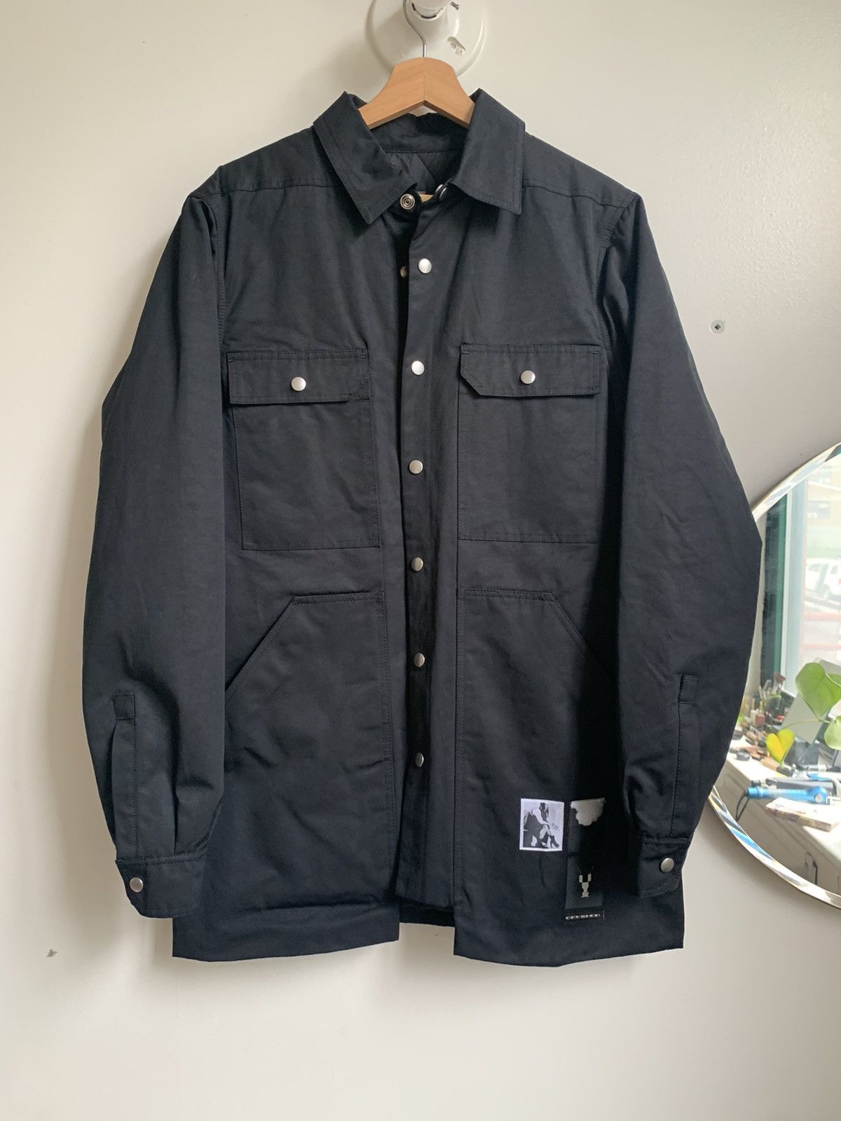 Rick Owens FW19 Cargo Outershirt Padded Jacket LARRY | Grailed 