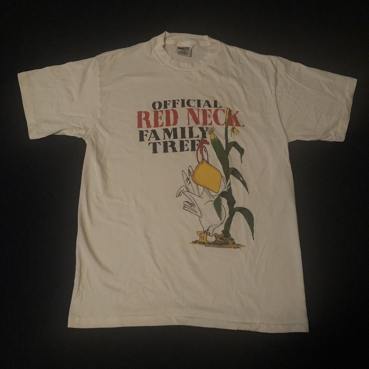 Vintage Vintage 1996 Official Red Neck Family Tree Graphic Comic Tee Size US L / EU 52-54 / 3 - 3 Thumbnail