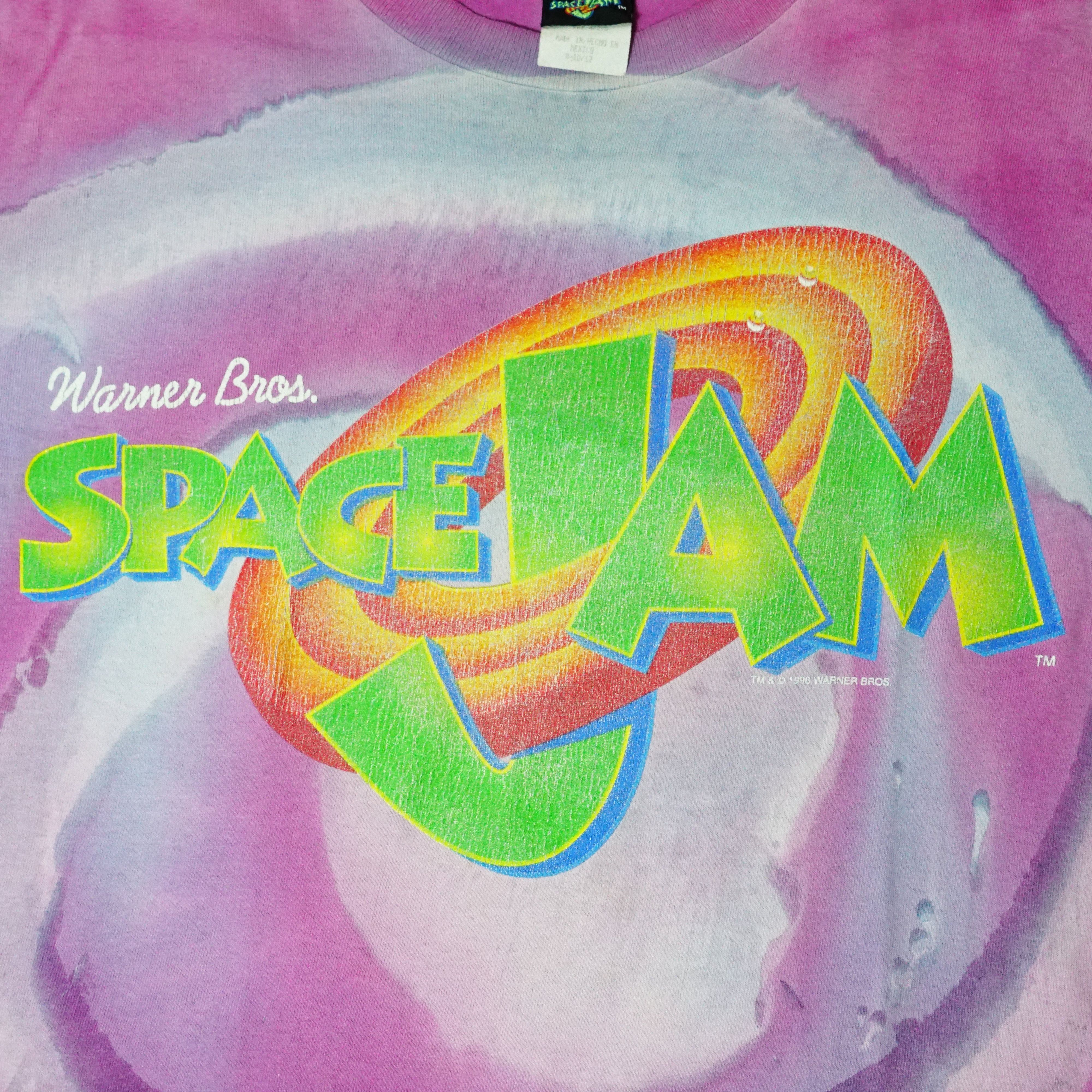 Cartoon Network VTG Space Jam Looney Tunes Jordan Tie Dye 90s Tee shirt Size US XS / EU 42 / 0 - 4 Thumbnail