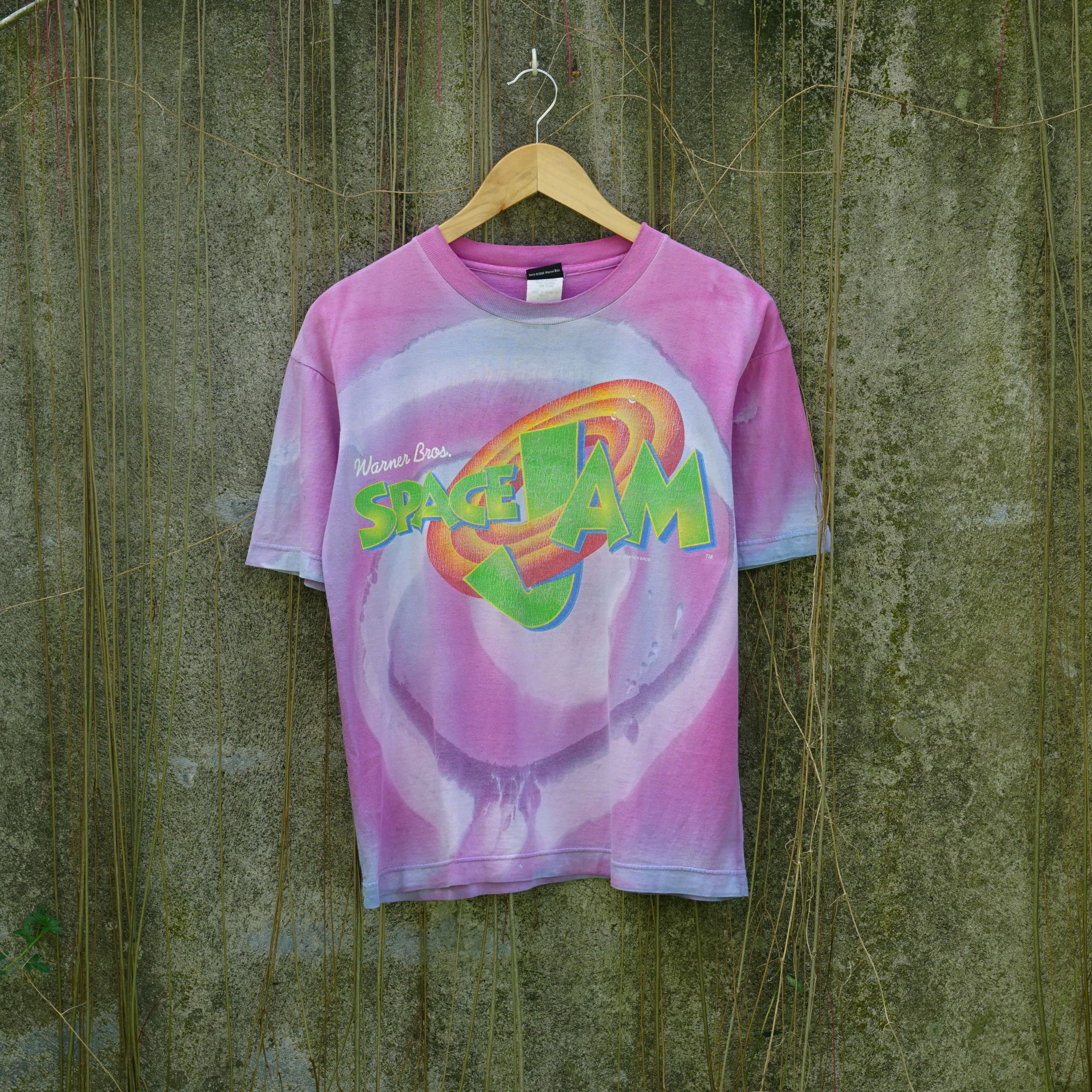 Cartoon Network VTG Space Jam Looney Tunes Jordan Tie Dye 90s Tee shirt Size US XS / EU 42 / 0 - 1 Thumbnail
