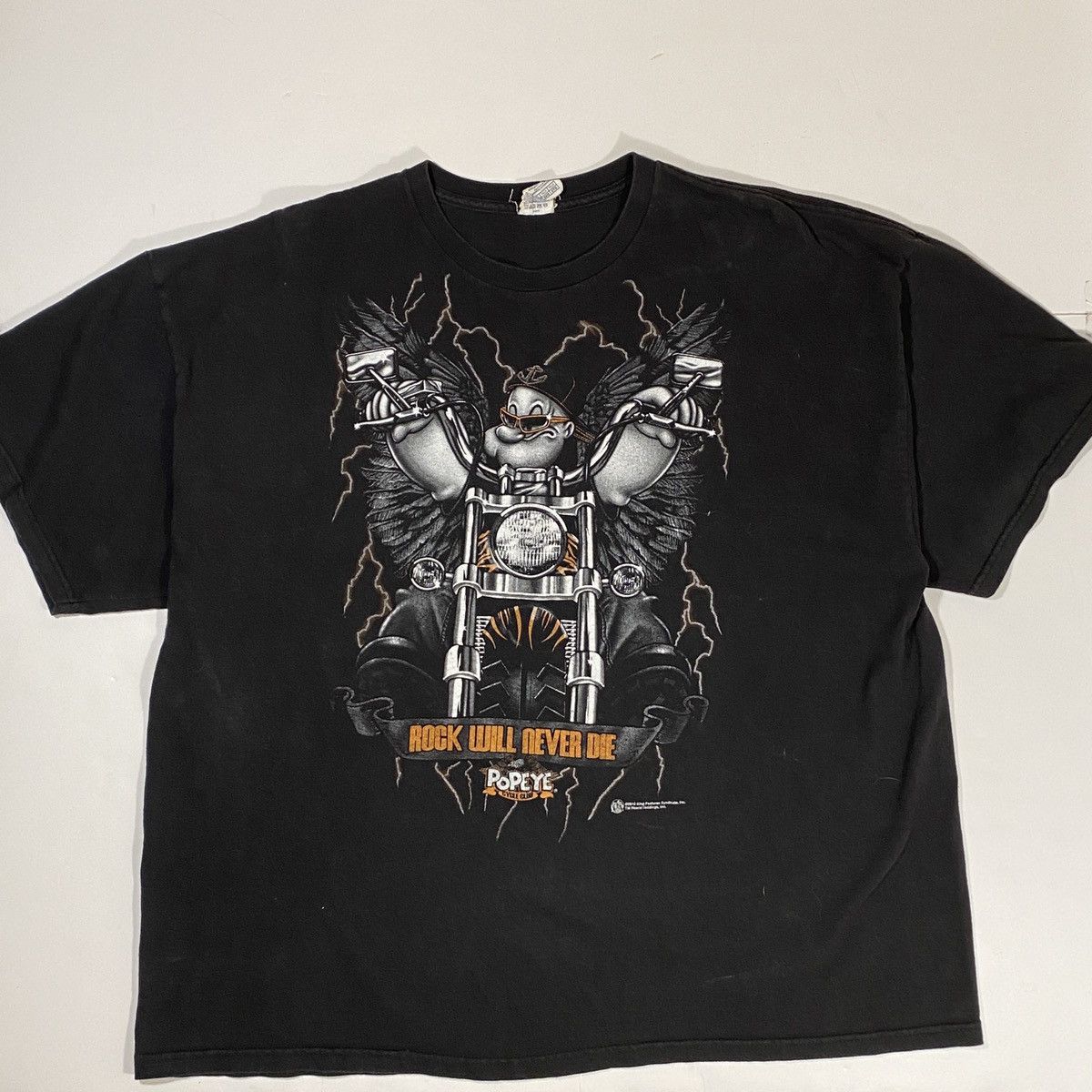 Harley Davidson Vintage Popeye Cycle Club Tee Size US XXL / EU 58 / 5 - 1 Thumbnail