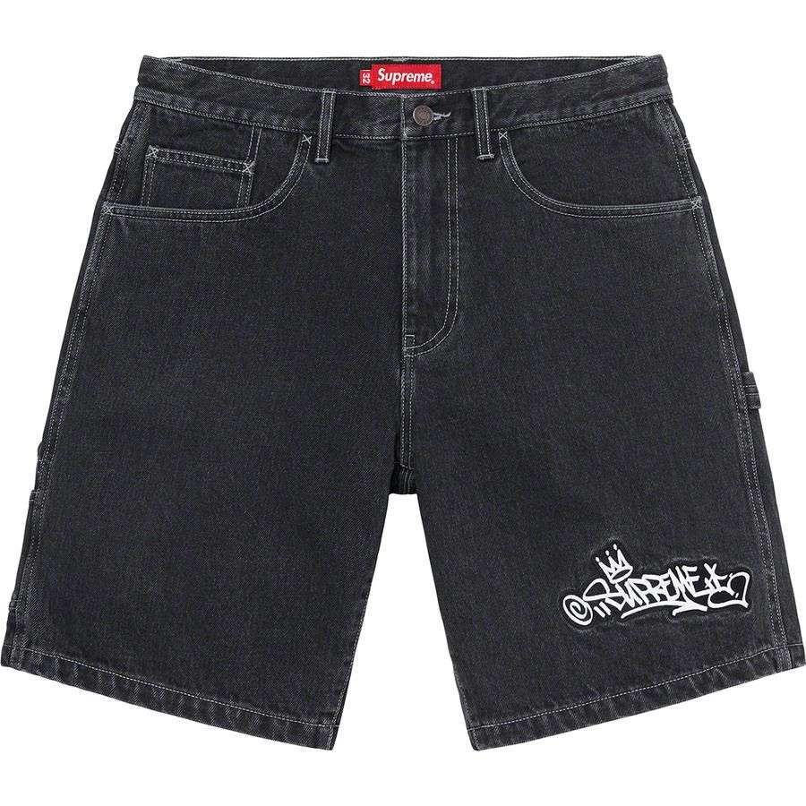 Supreme Supreme SS21 Handstyle Denim Painter Shorts Jorts 34 | Grailed