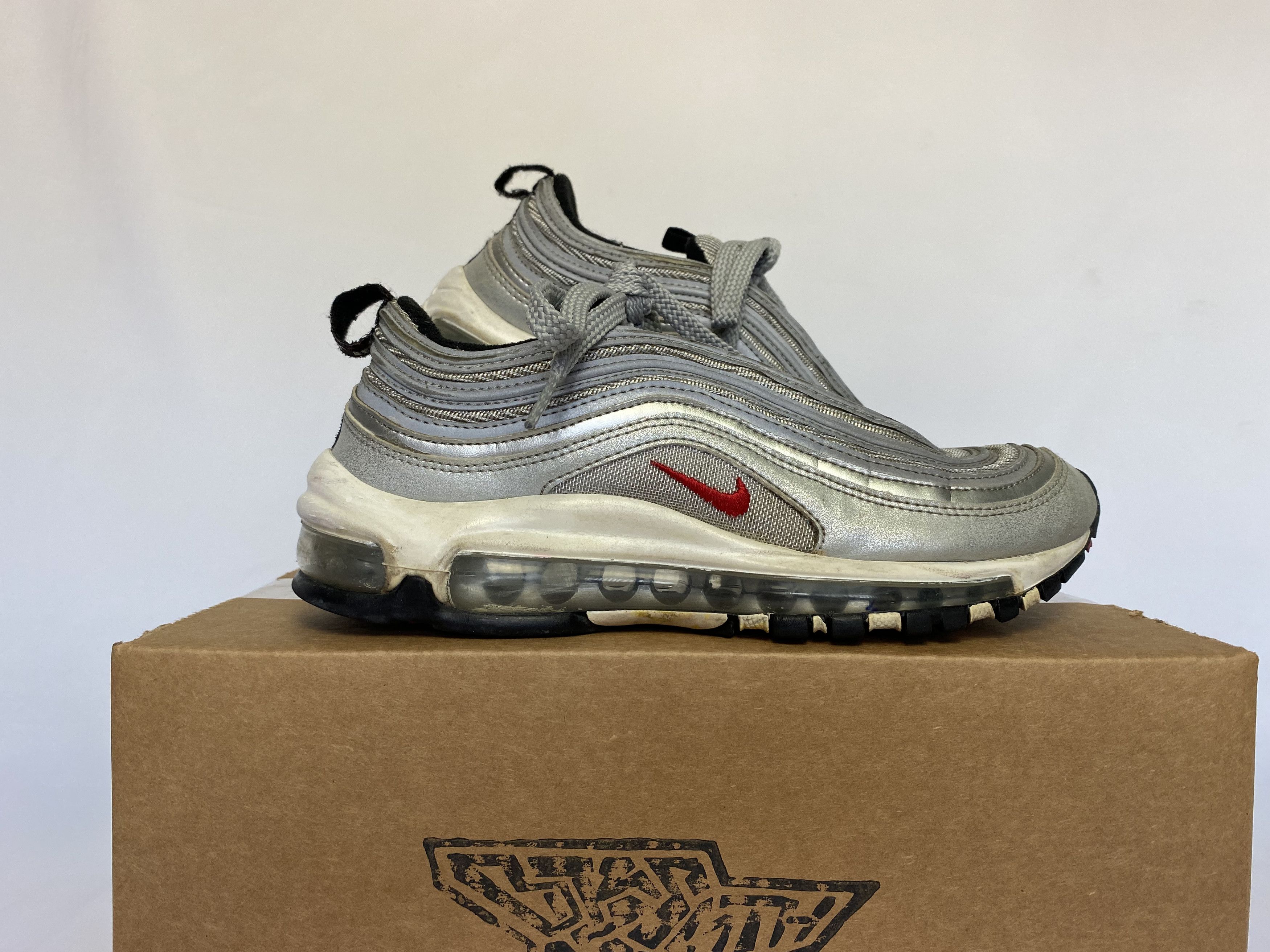 Nike Air Max 97 OG QS GS 'Silver Bullet' 2017 5Y 918890-001