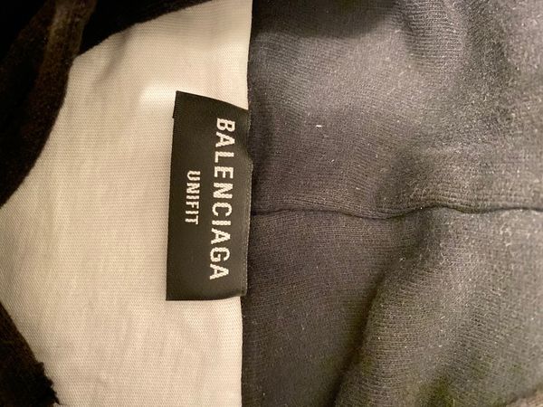 Balenciaga Balenciaga Caps destroyed hoodie black | Grailed
