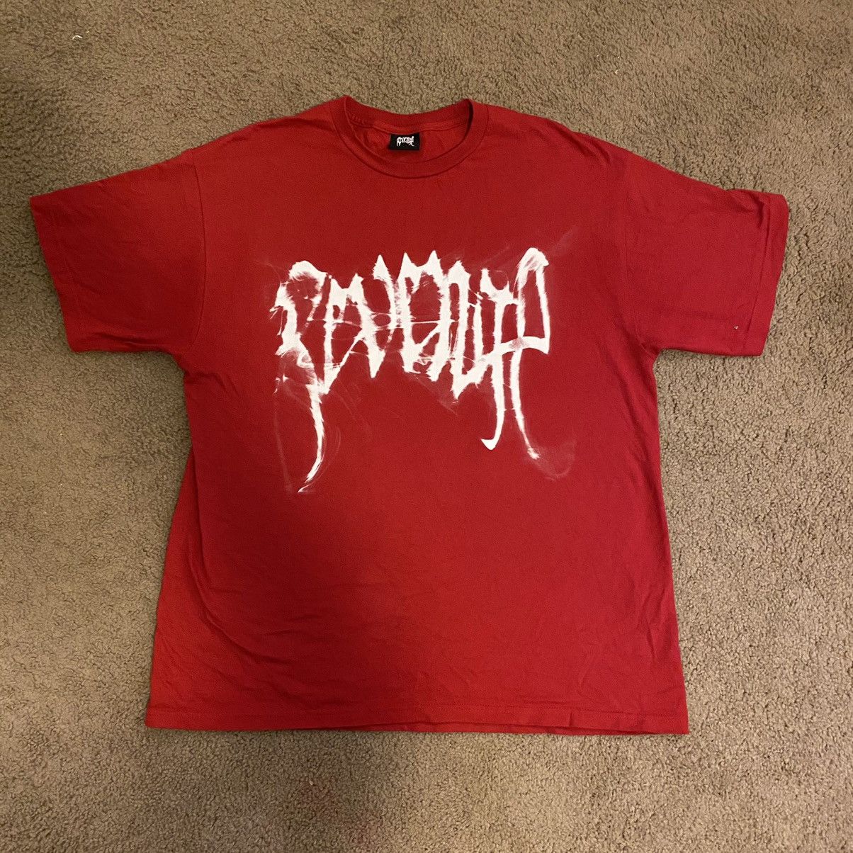 Revenge Revenge Smoke Tee Red | Grailed