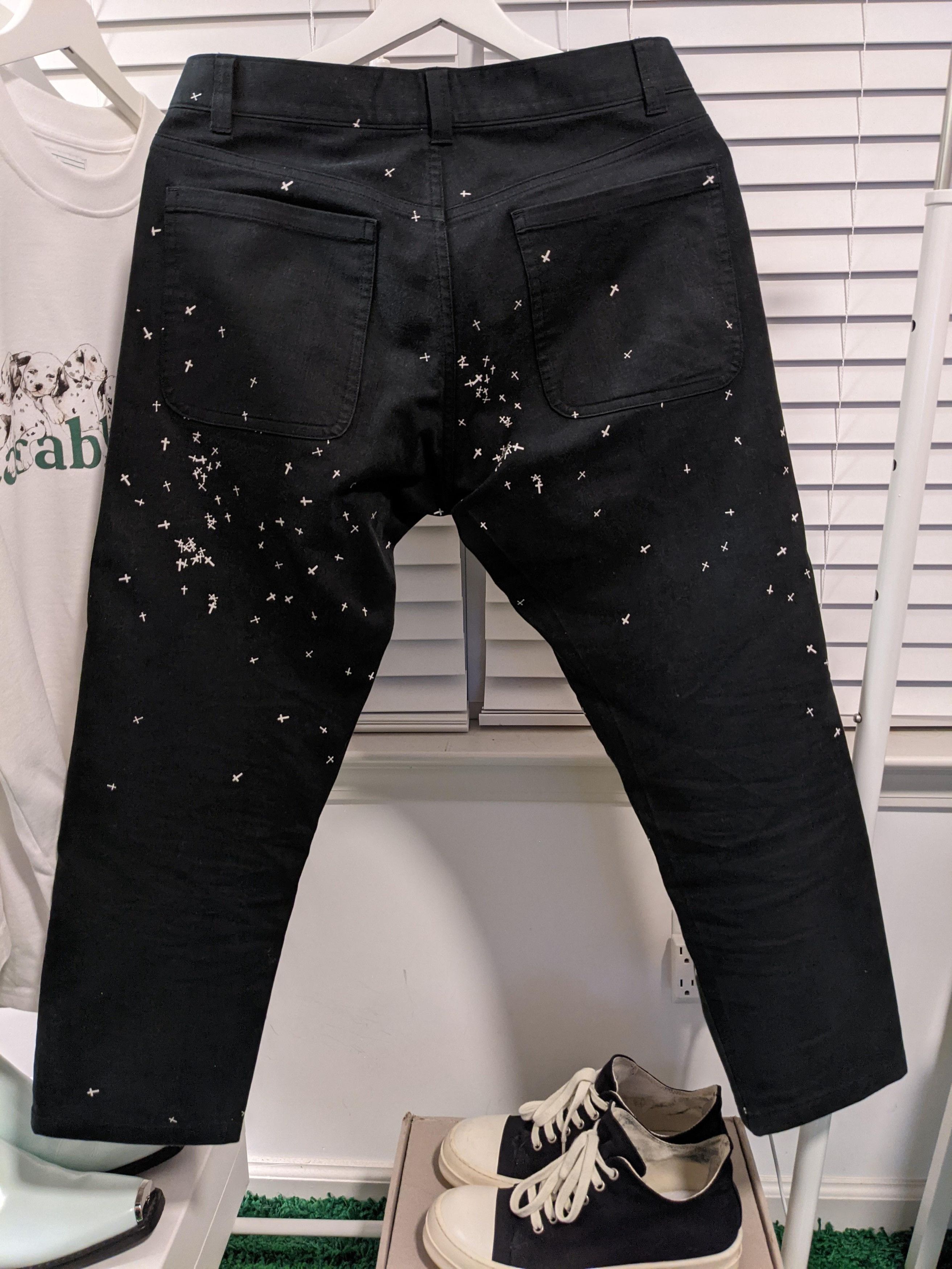 Undercover Witch's Cell Division Cropped Cross Pants | Grailed