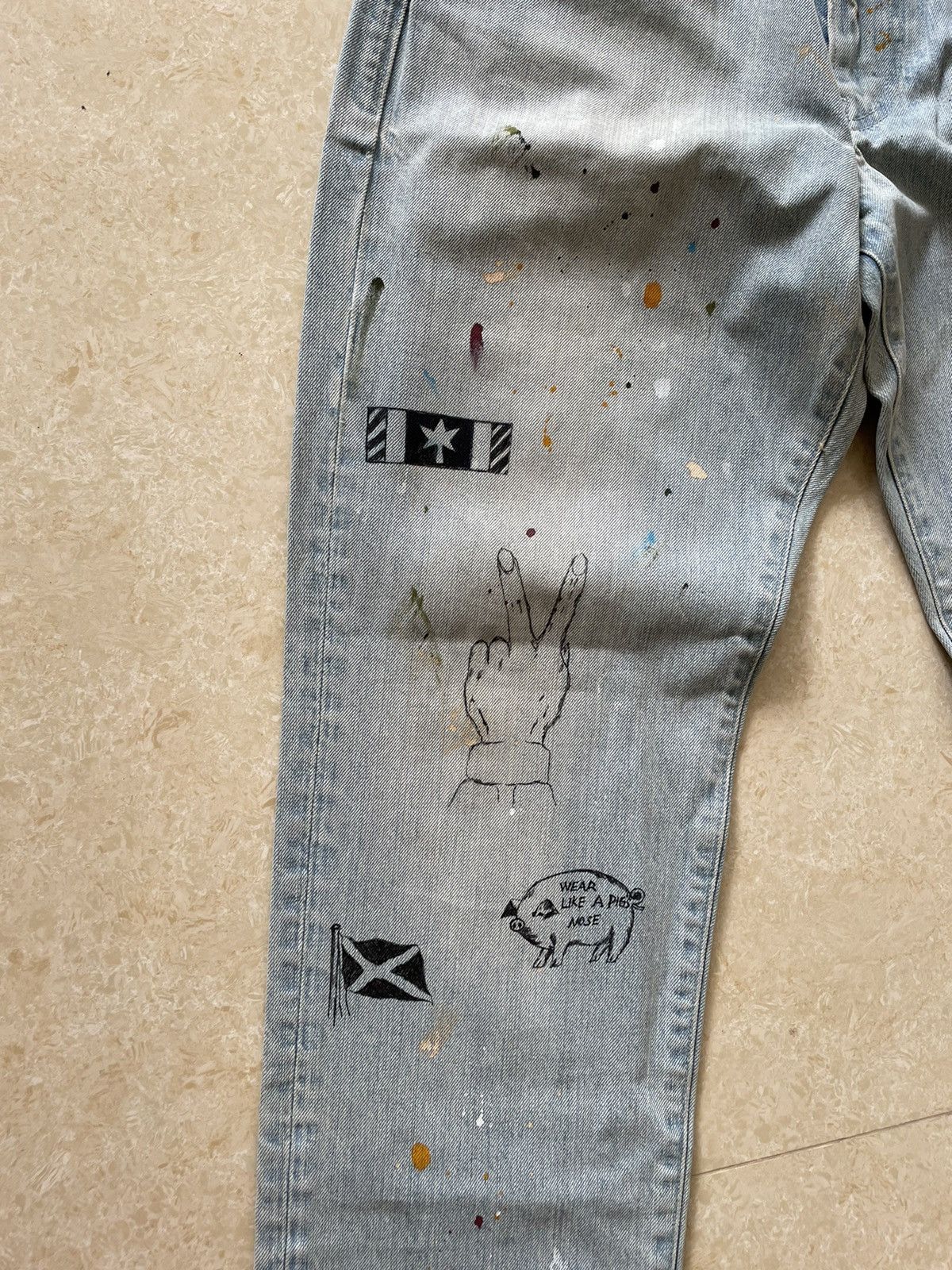 J.Crew Hand print sample 484 denim Size US 32 / EU 48 - 2 Thumbnail