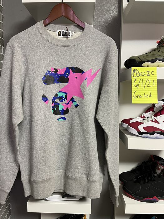 Bape A BATHING APE x KID CUDI CREW NECK Grailed