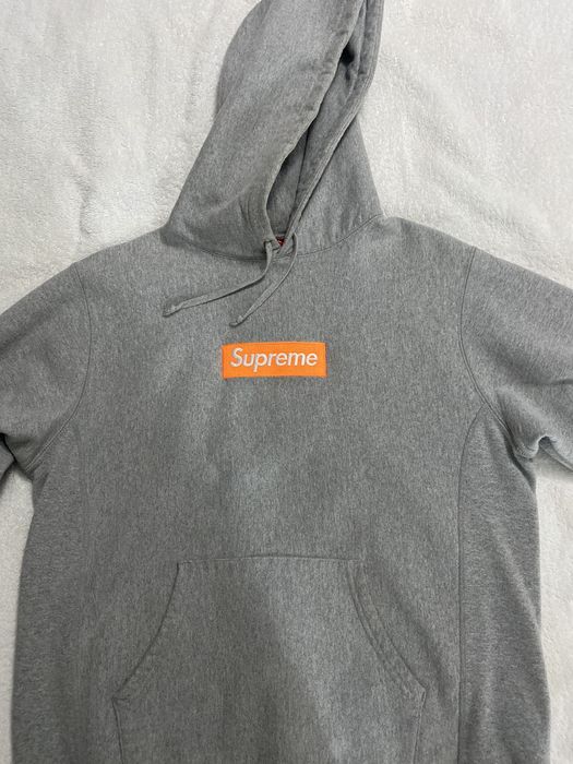 Orange on grey hot sale box logo