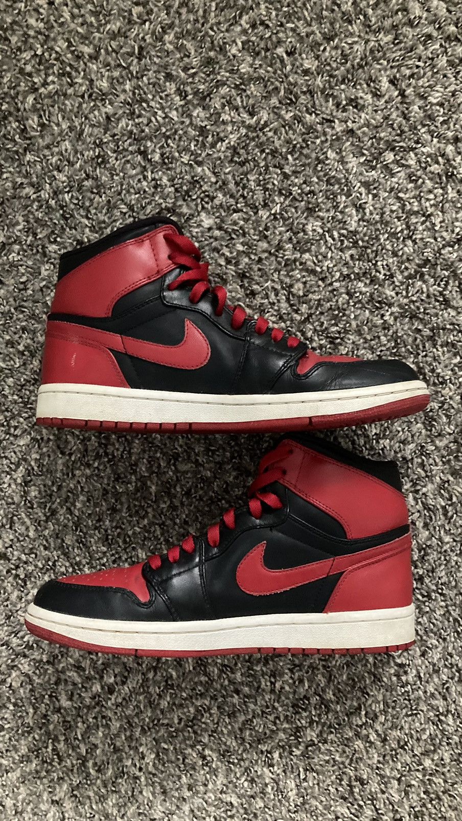 Jordan Brand Air Jordan 1 bred 2009 dmp bulls 7.5 332550-101 Size US 7.5 / EU 40-41 - 9 Thumbnail