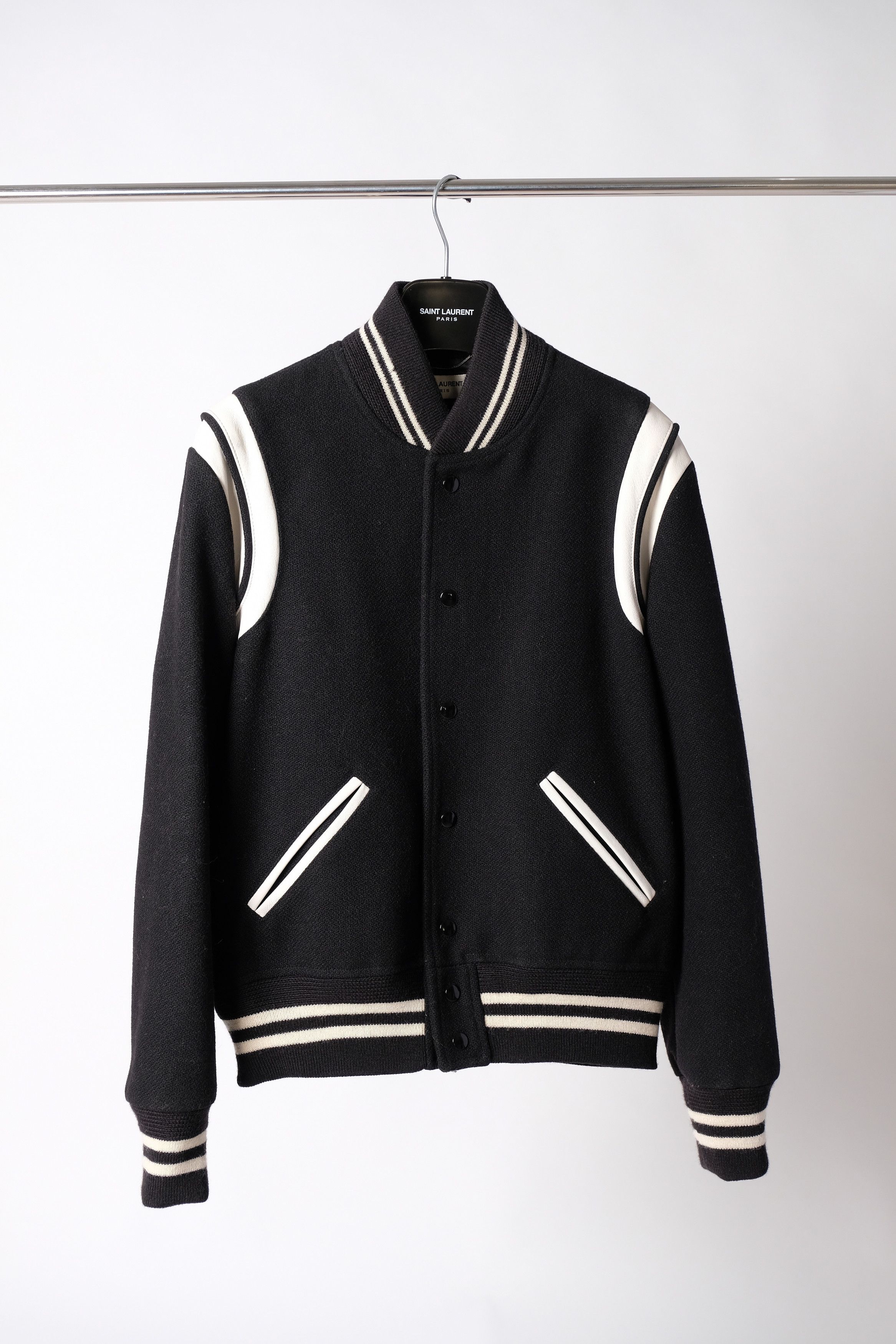 Hedi Slimane × Saint Laurent Paris FW13 Saint Laurent Paris Black Wool Teddy Jacket Slimane 48 Size US M / EU 48-50 / 2 - 1 Thumbnail