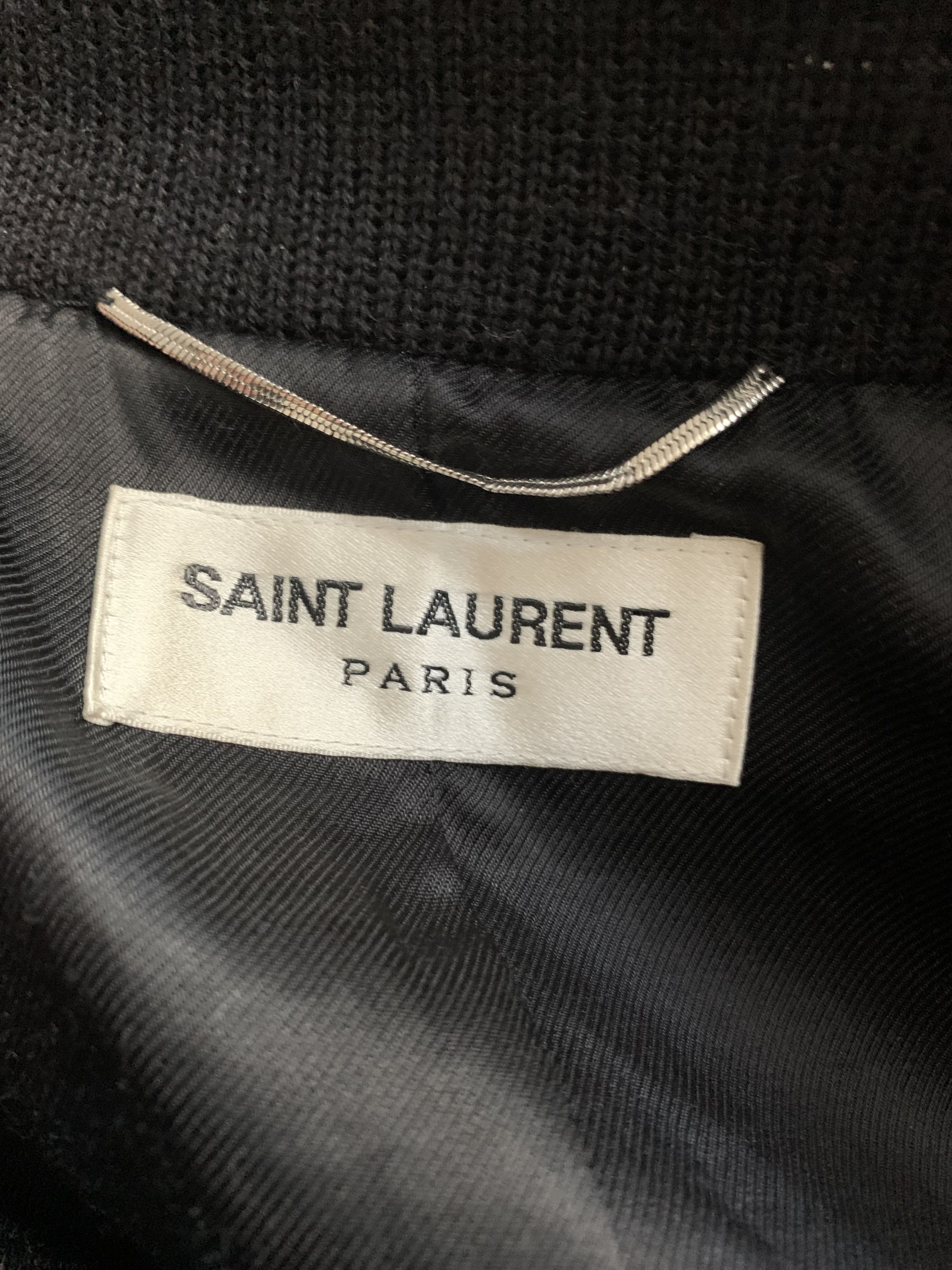 Hedi Slimane × Saint Laurent Paris FW13 Saint Laurent Paris Black Wool Teddy Jacket Slimane 48 Size US M / EU 48-50 / 2 - 7 Thumbnail