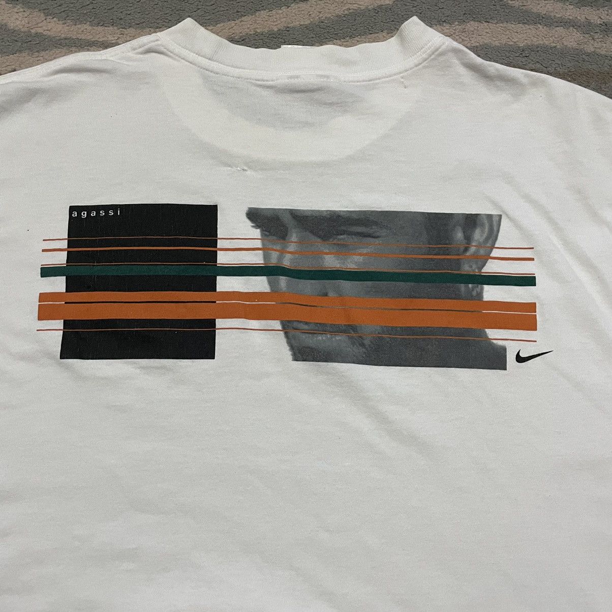 Vintage Nike Andre Agassi white t-shirt