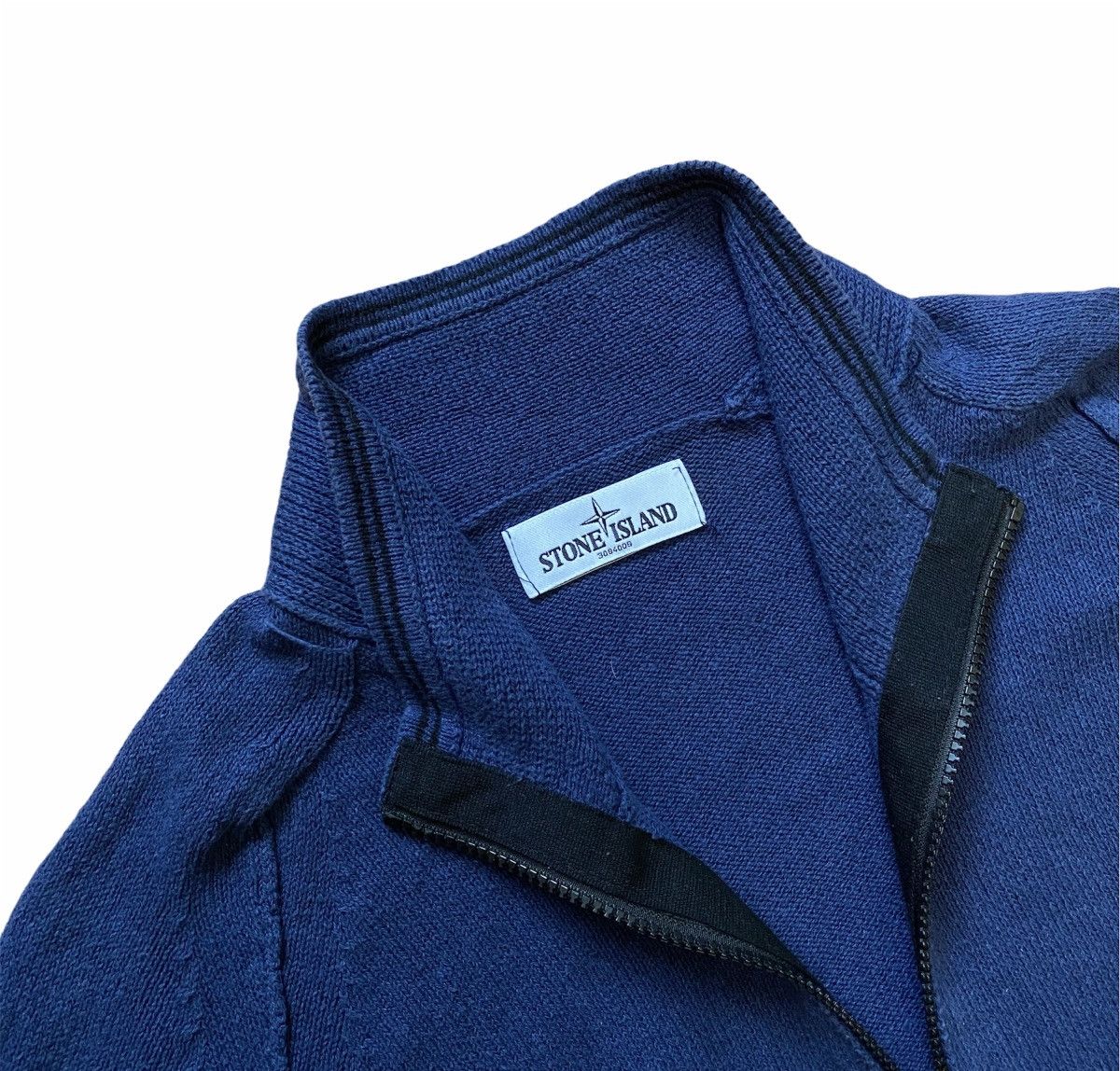 Stone Island Stone island full zip sweatshirt blue L | Grailed