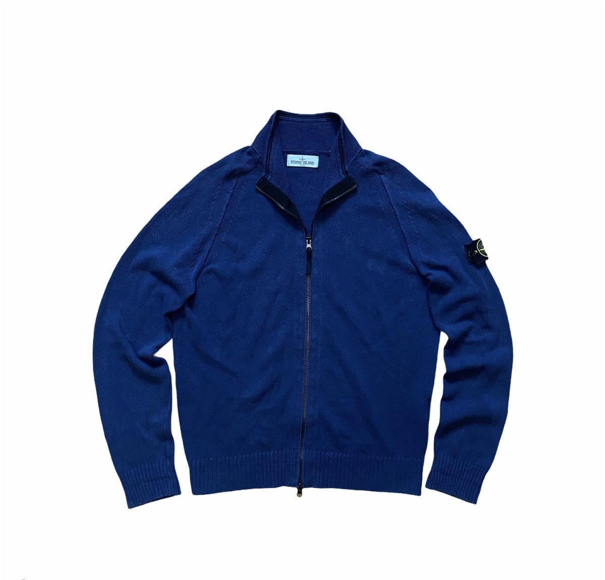 Stone Island Stone island full zip sweatshirt blue L | Grailed