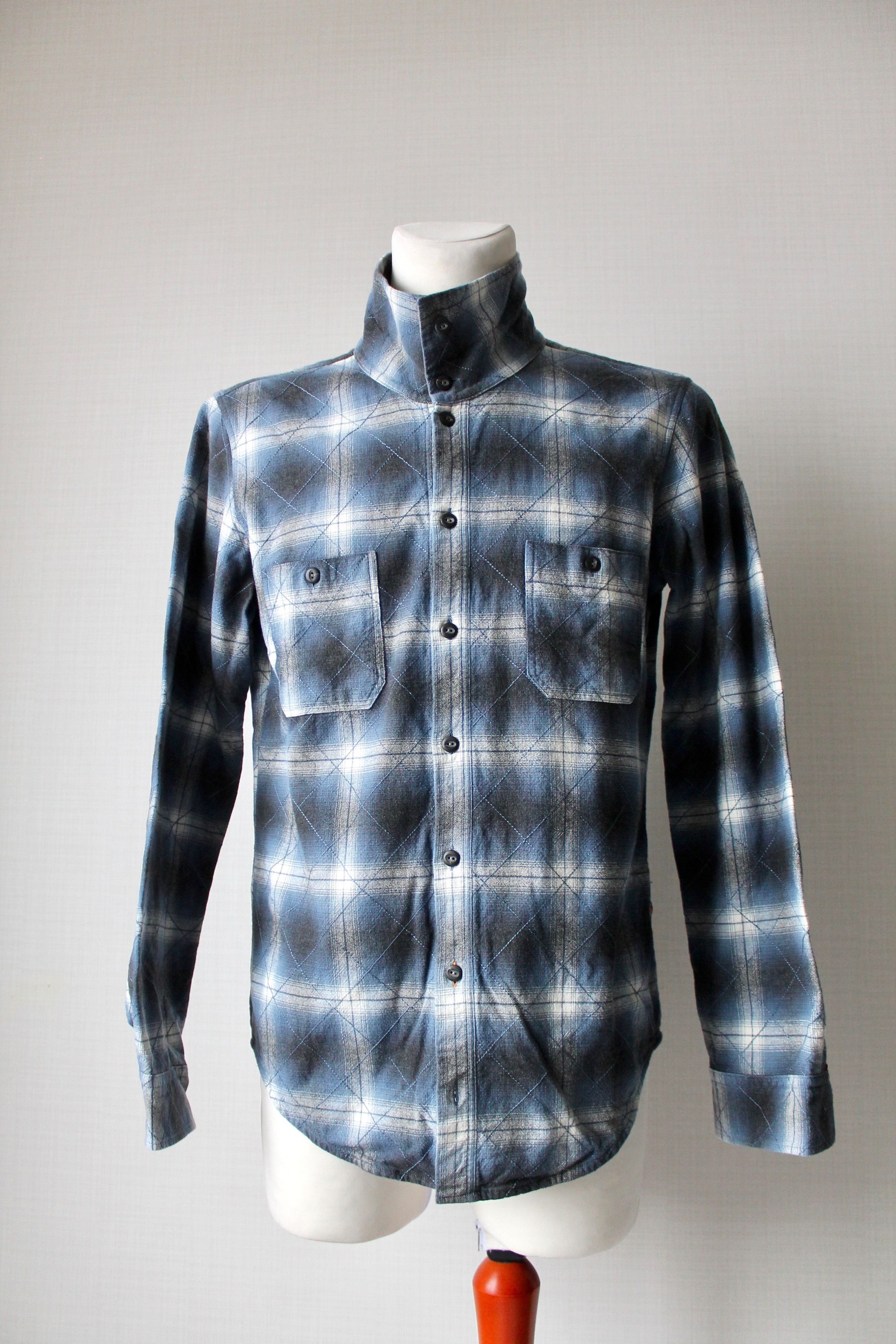 Hugo Boss HUGO BOSS Orange Overshirt 2 Layer Plaid patch Size US M / EU 48-50 / 2 - 9 Thumbnail