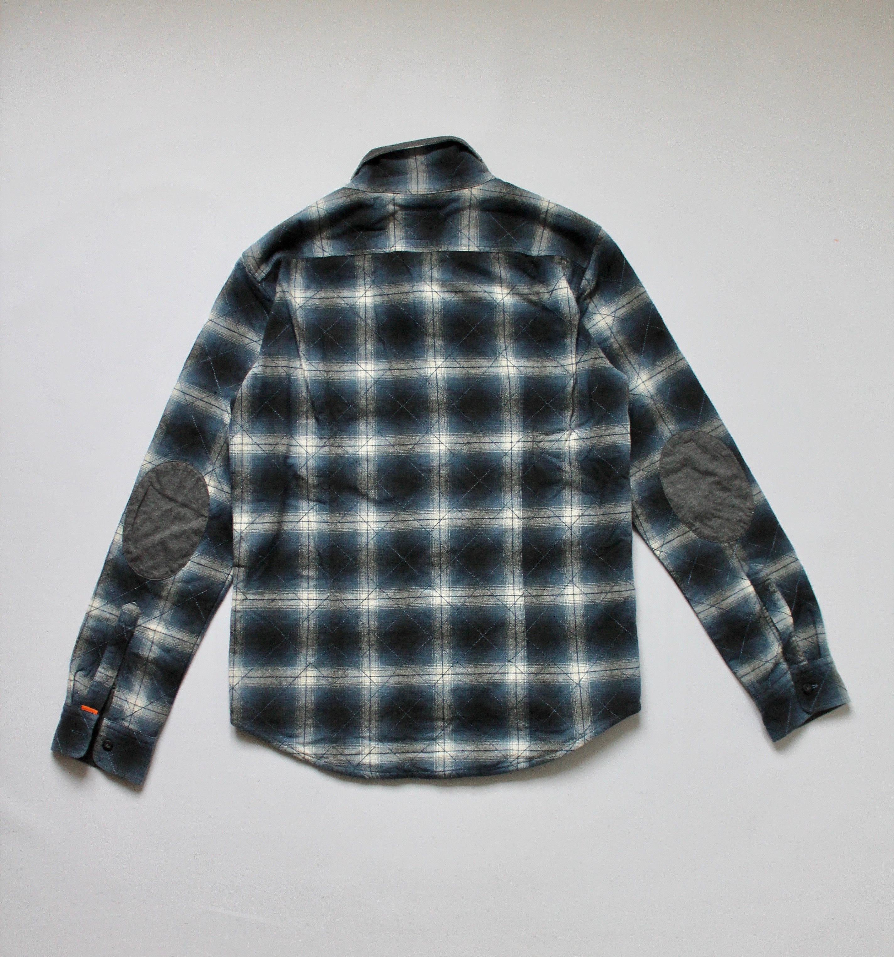 Hugo Boss HUGO BOSS Orange Overshirt 2 Layer Plaid patch Size US M / EU 48-50 / 2 - 8 Thumbnail