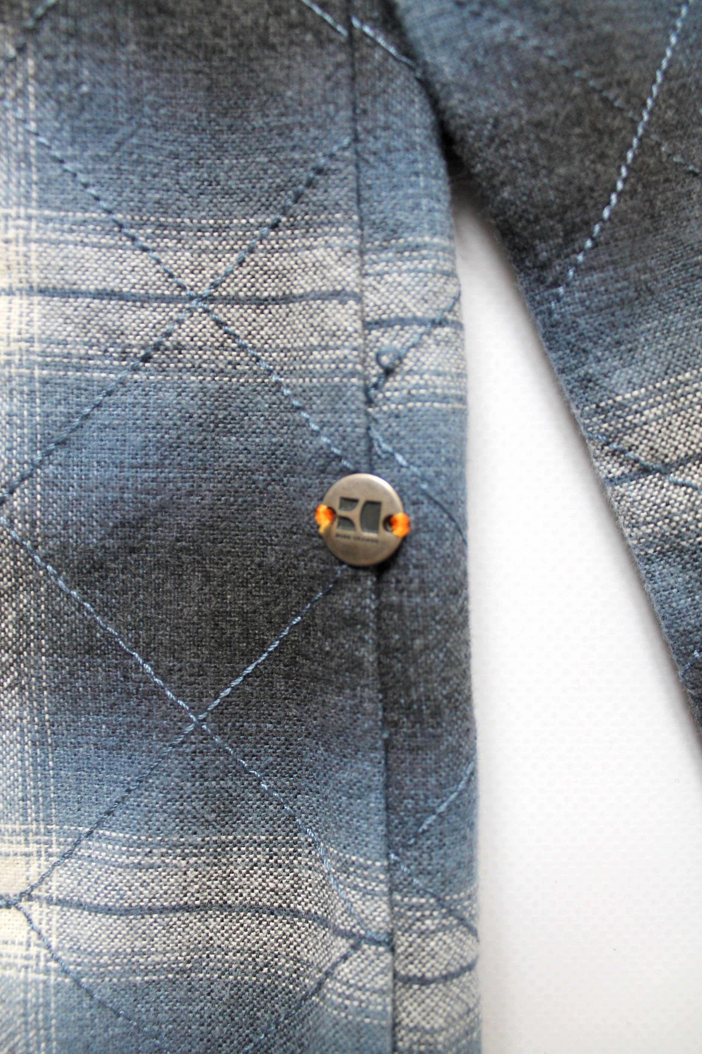Hugo Boss HUGO BOSS Orange Overshirt 2 Layer Plaid patch Size US M / EU 48-50 / 2 - 3 Thumbnail